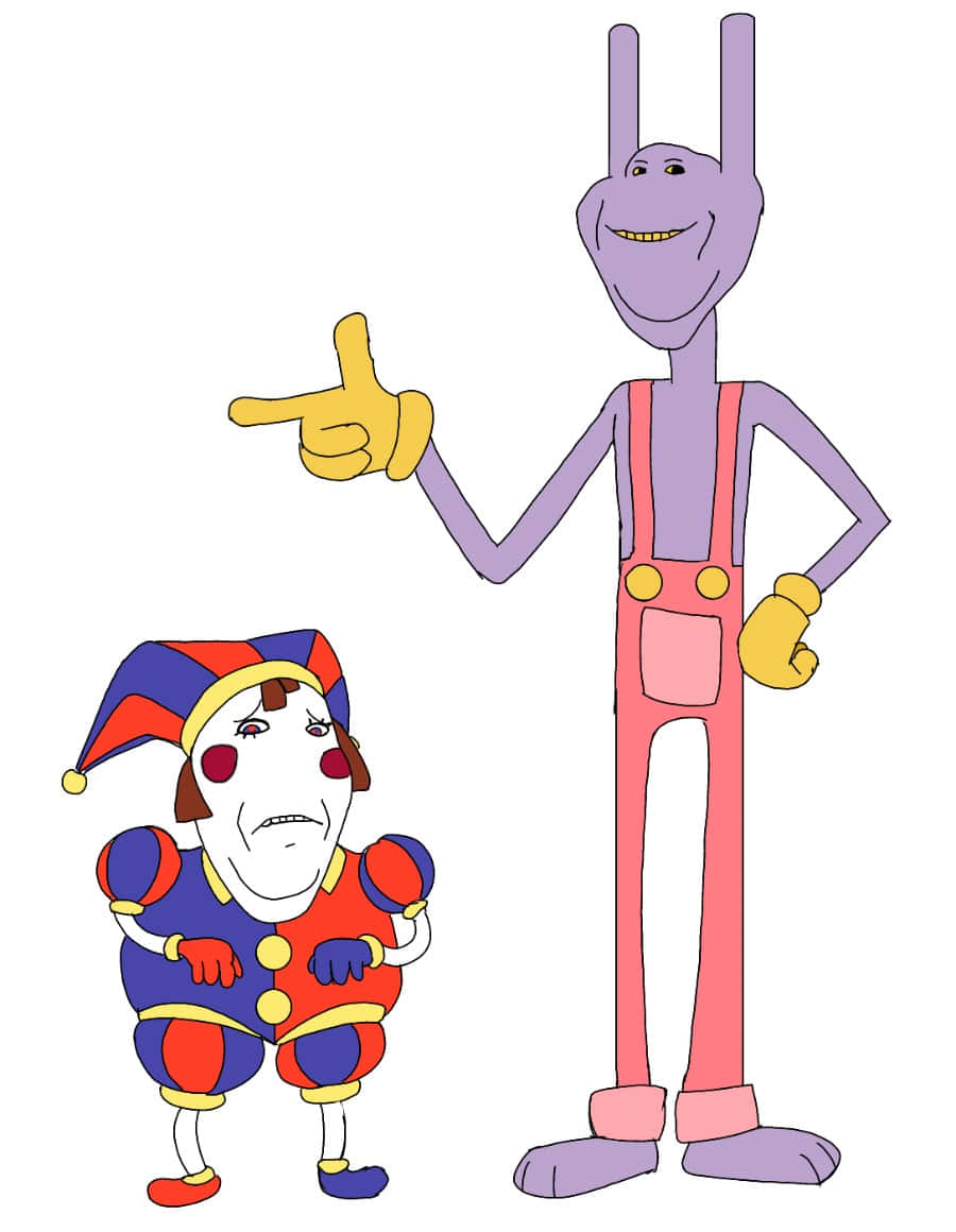 900x1160 Download Alienand Clown Illustration Wallpaper