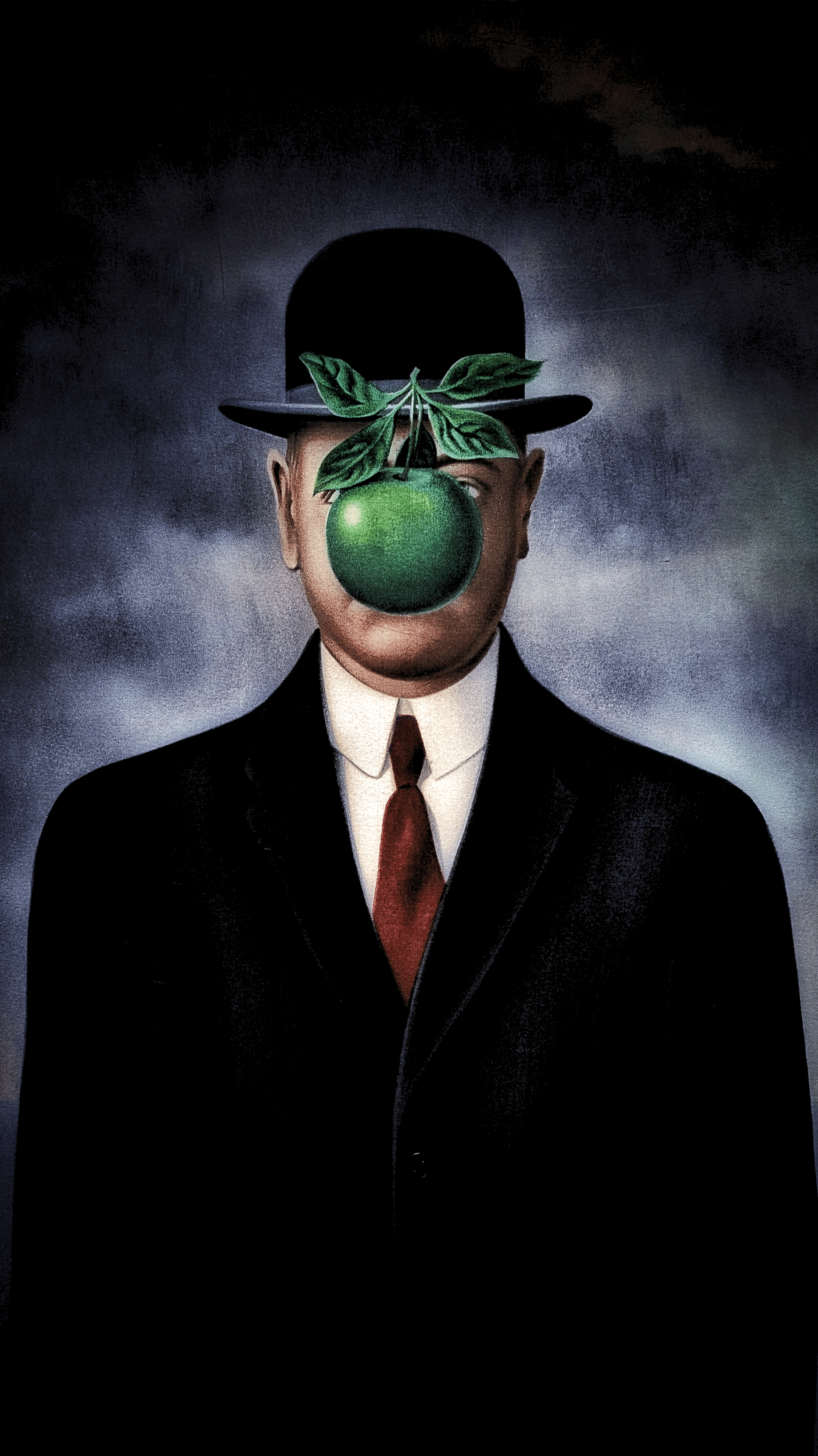 1864x3318 The Son of Man' by Rene Magritte (1864x3318)