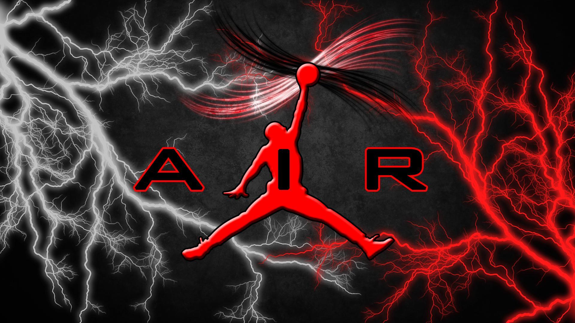air jordan logo red