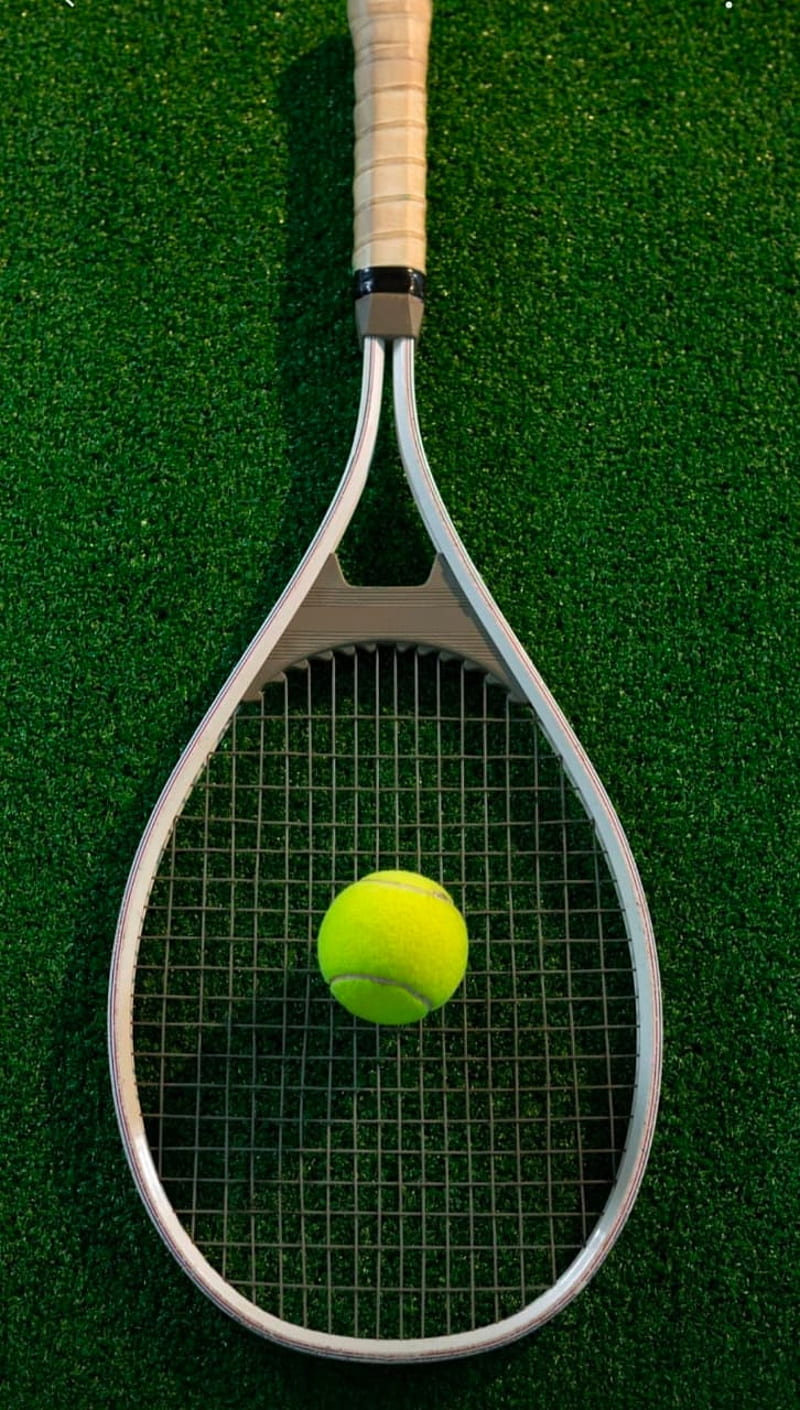 800x1410 Lawn tennis, racket, tennis ball, HD phone wallpaper
