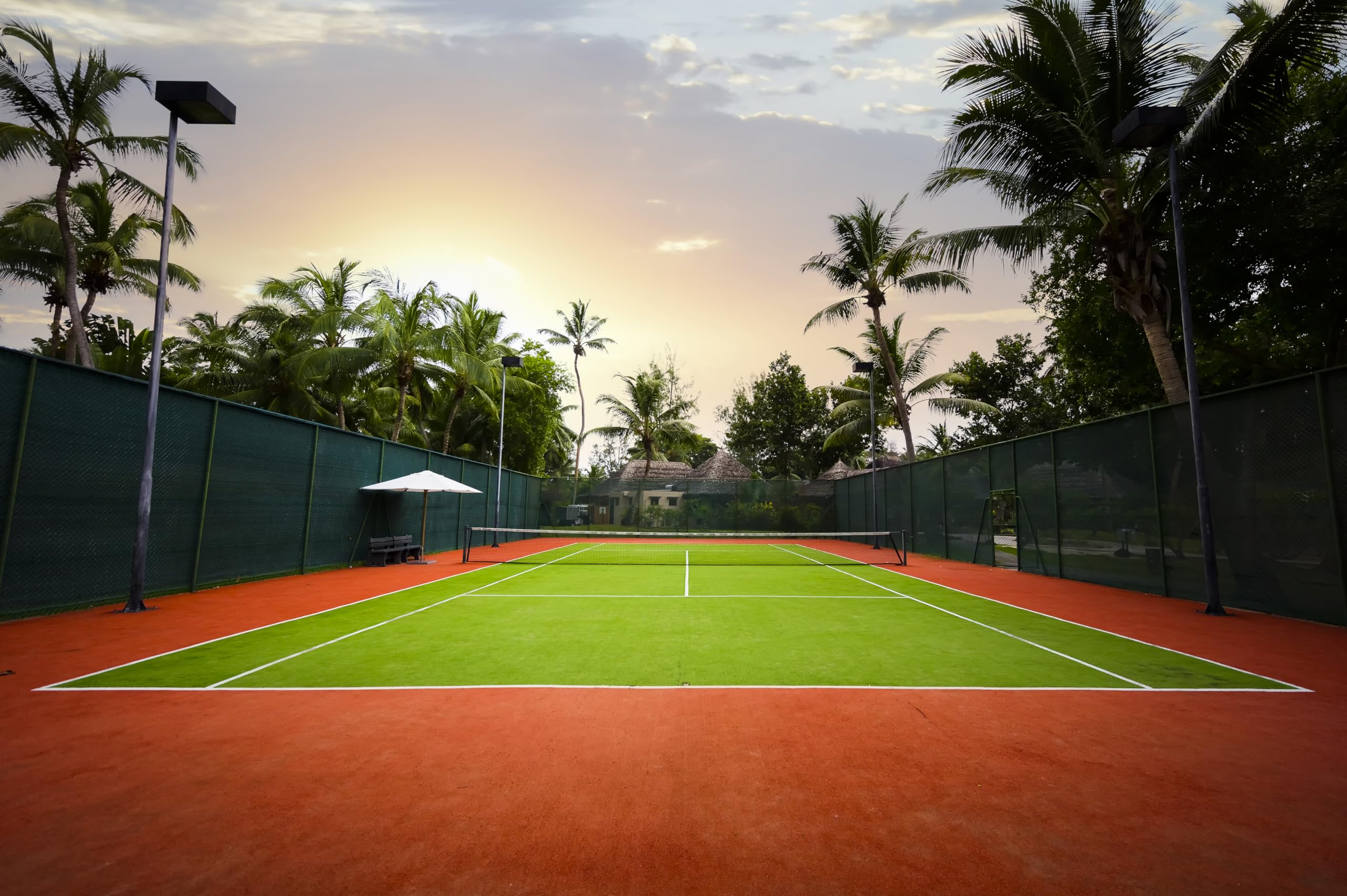 2560x1704 Amazon.com : chnywork 7x5ft Tennis Court Backdrop Palm Trees Surrounded Tennis Court Background for Photography Sport Net Game Racket Athletic Tournament Park Photo Studio Props Fabrics Wallpaper