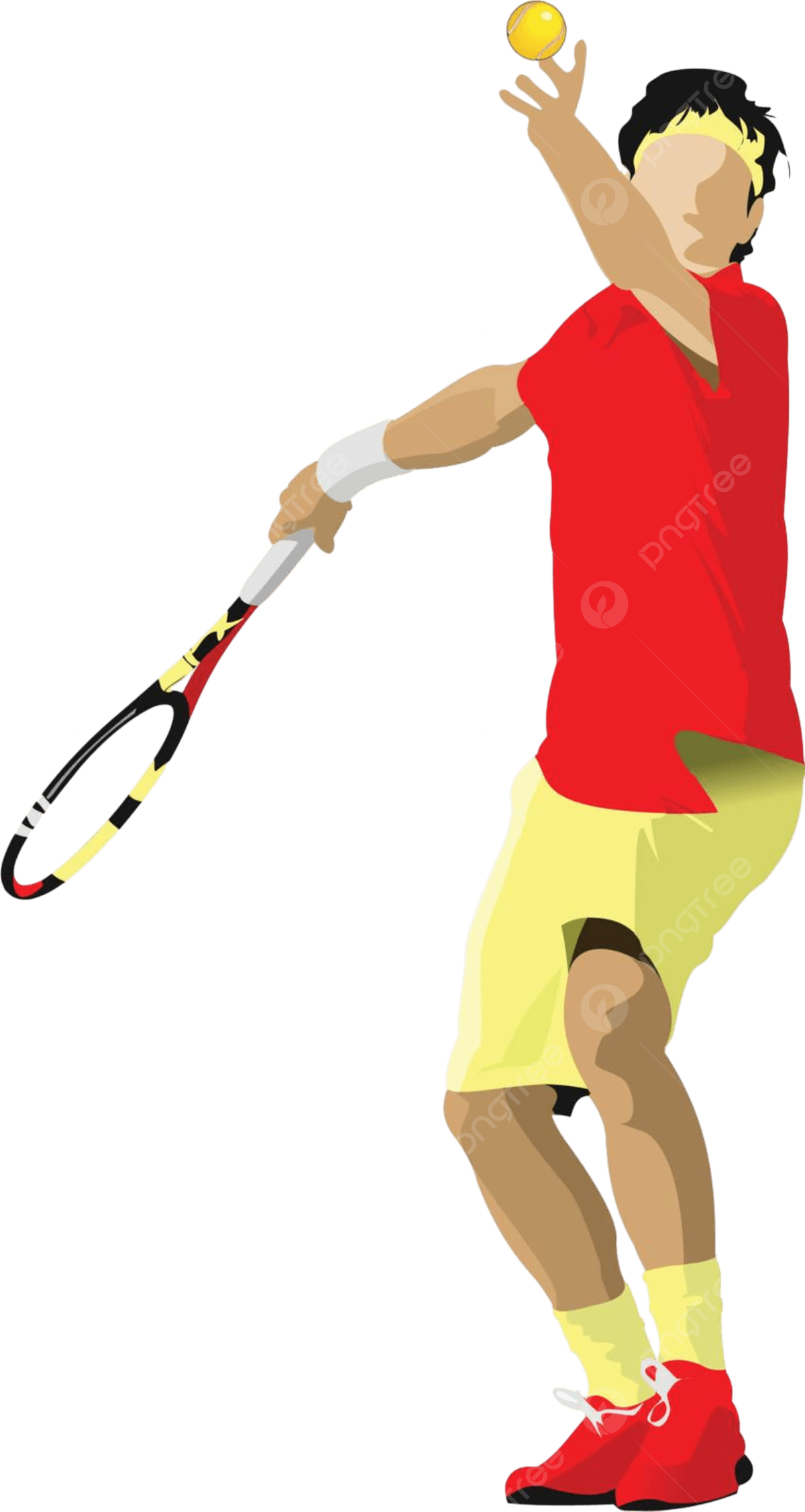 1200x2254 Tennis Player Colored Vector Illustration For Designers Recreation Silhouette Lawn Vector, Recreation, Silhouette, Lawn Illustration Background And Wallpaper For Free Download