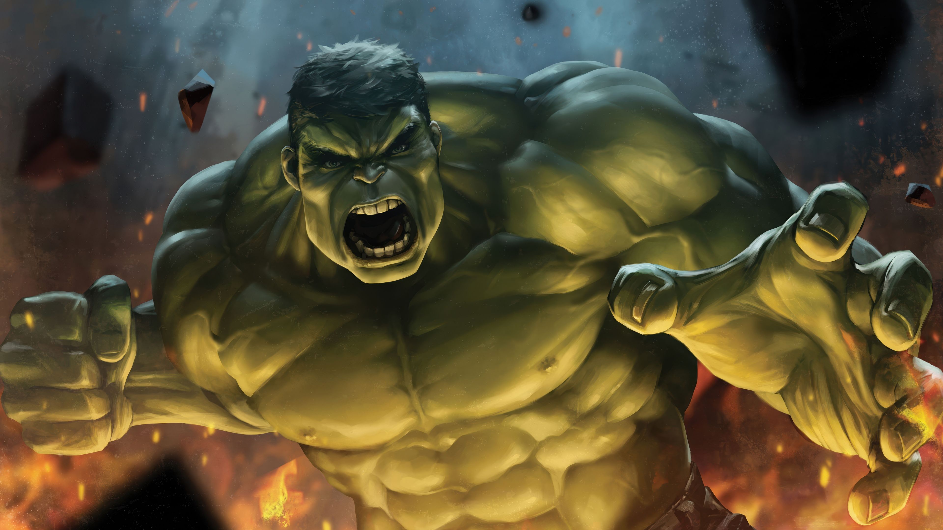 3840x2160 Hulk Wallpaper 4K, Artwork, Marvel Superheroes, 5K