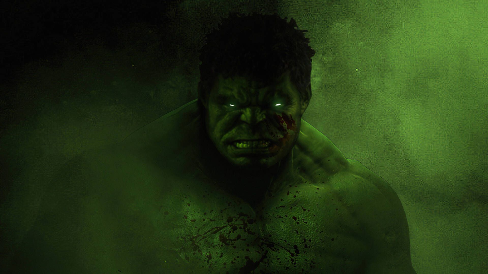 1920x1080 4k Incredible Hulk In A Dark Green Wallpaper
