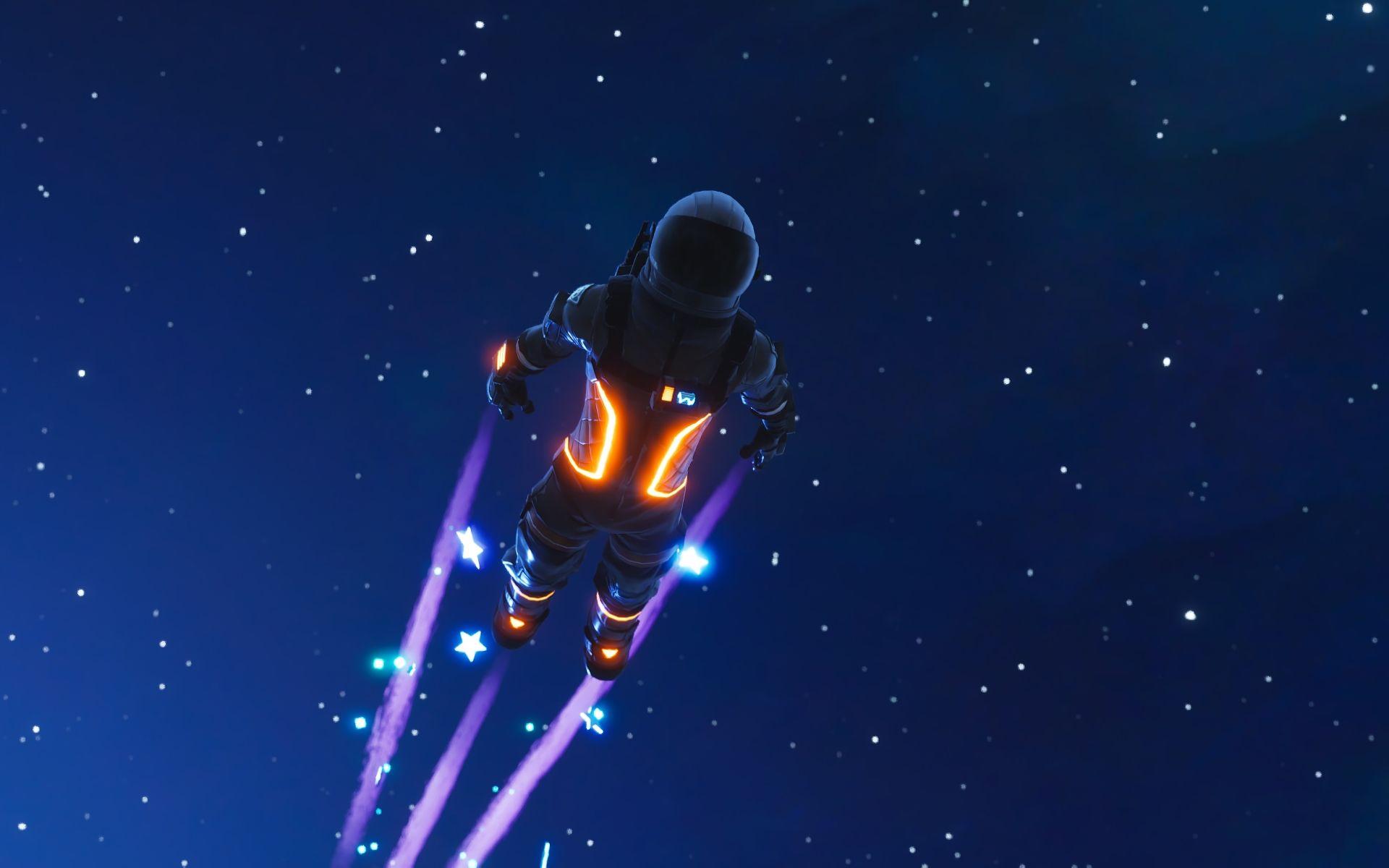 1366x768 Fortnite Dark Voyager Wallpaper 4k