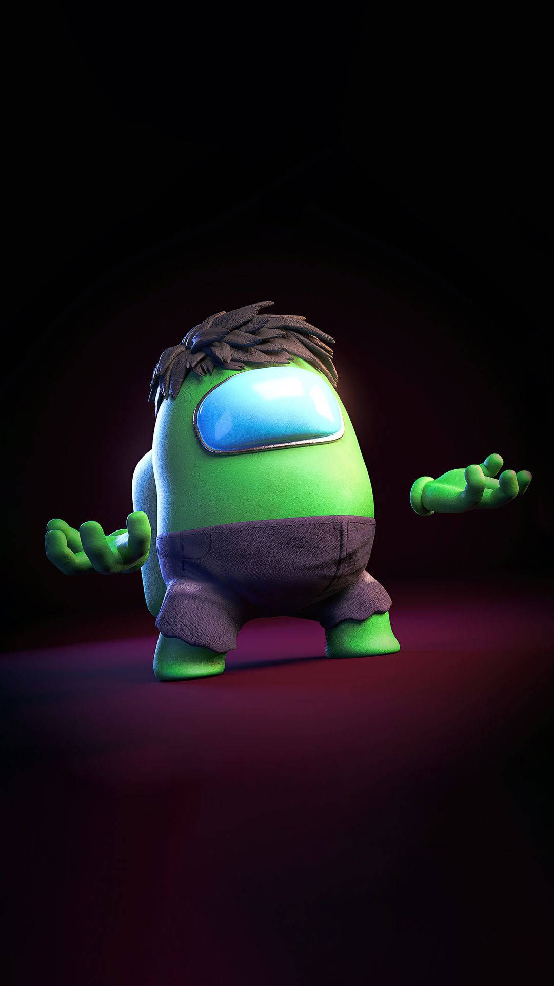 1080x1920 Download Green Hulk Among Us iPhone Wallpaper