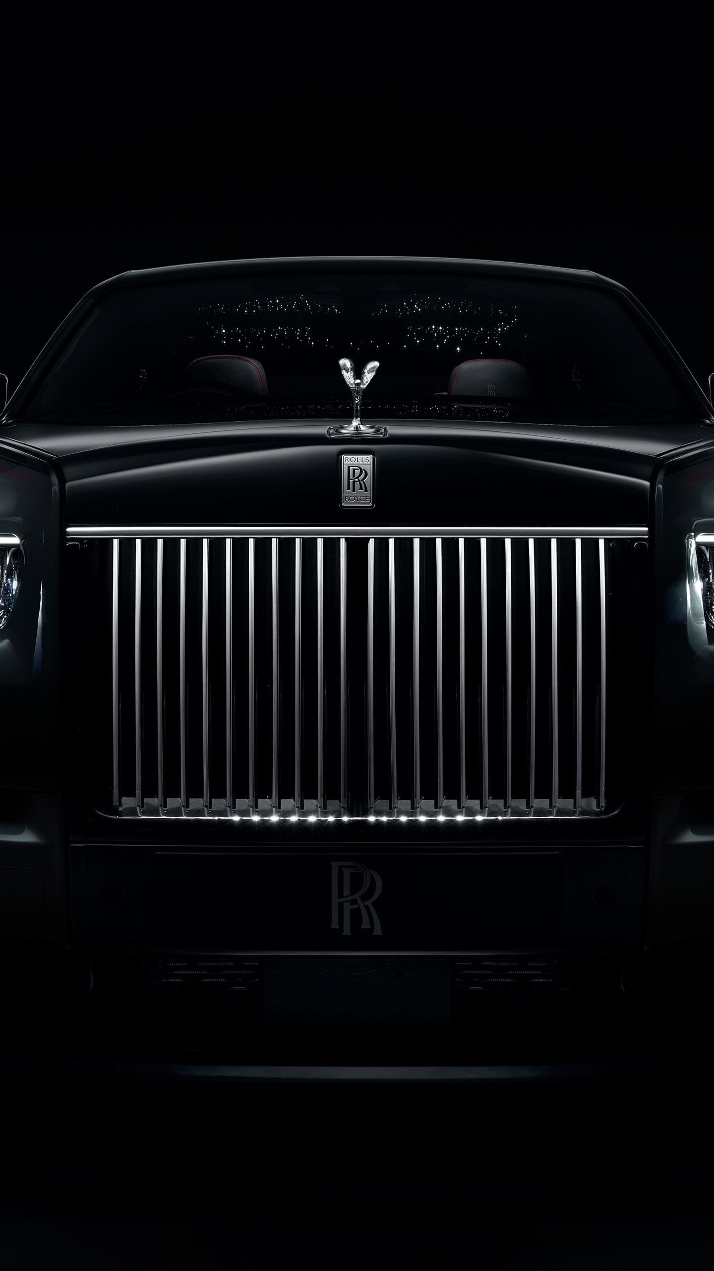 1440x2560 Rolls Royce Phantom Series II Wallpaper 4K, Black Cars