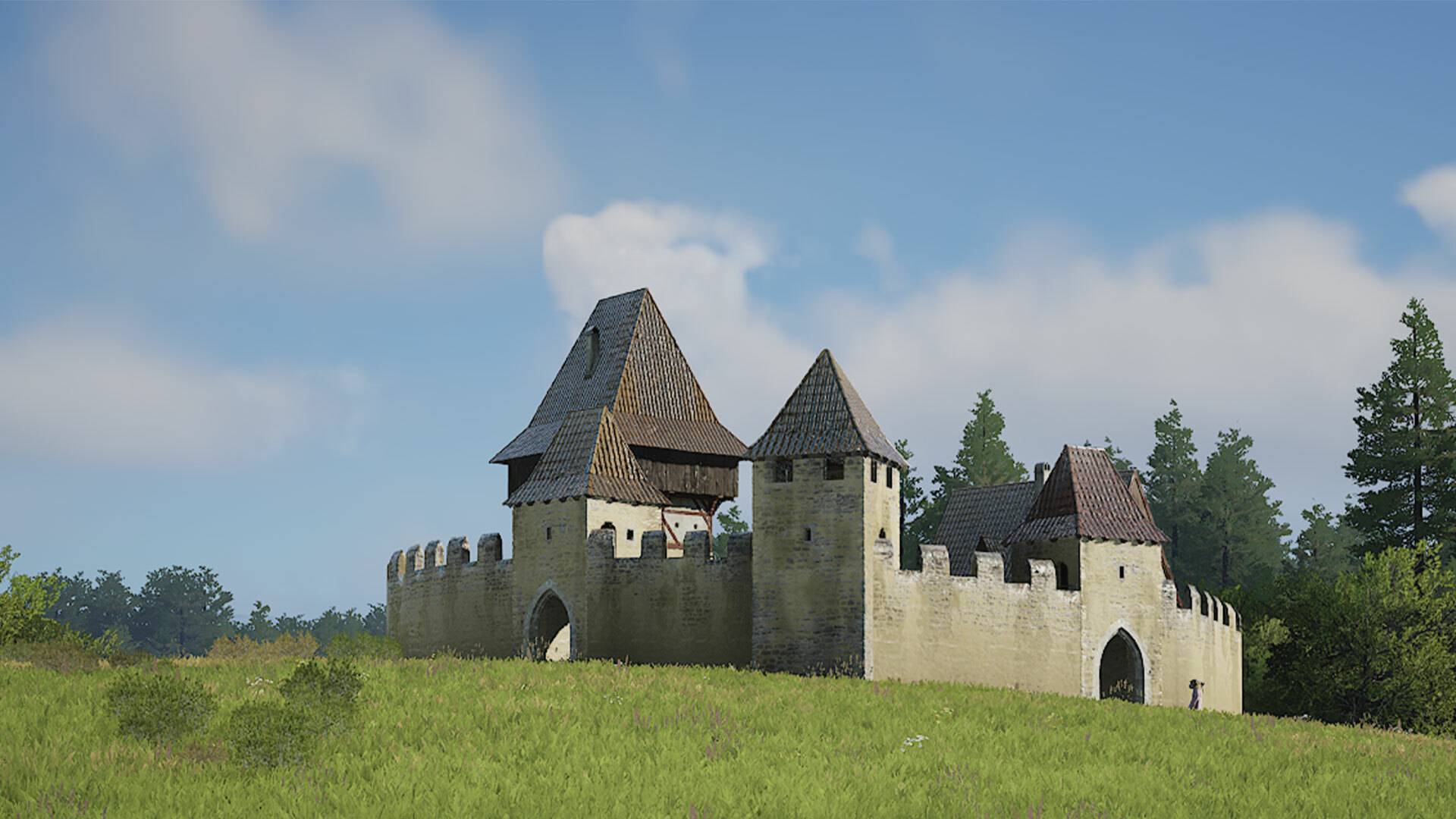 1920x1080 Manor Lords dev confirms castles and sieges are now in the works for the city builder, as well as a new map that could get its own game mode in the future