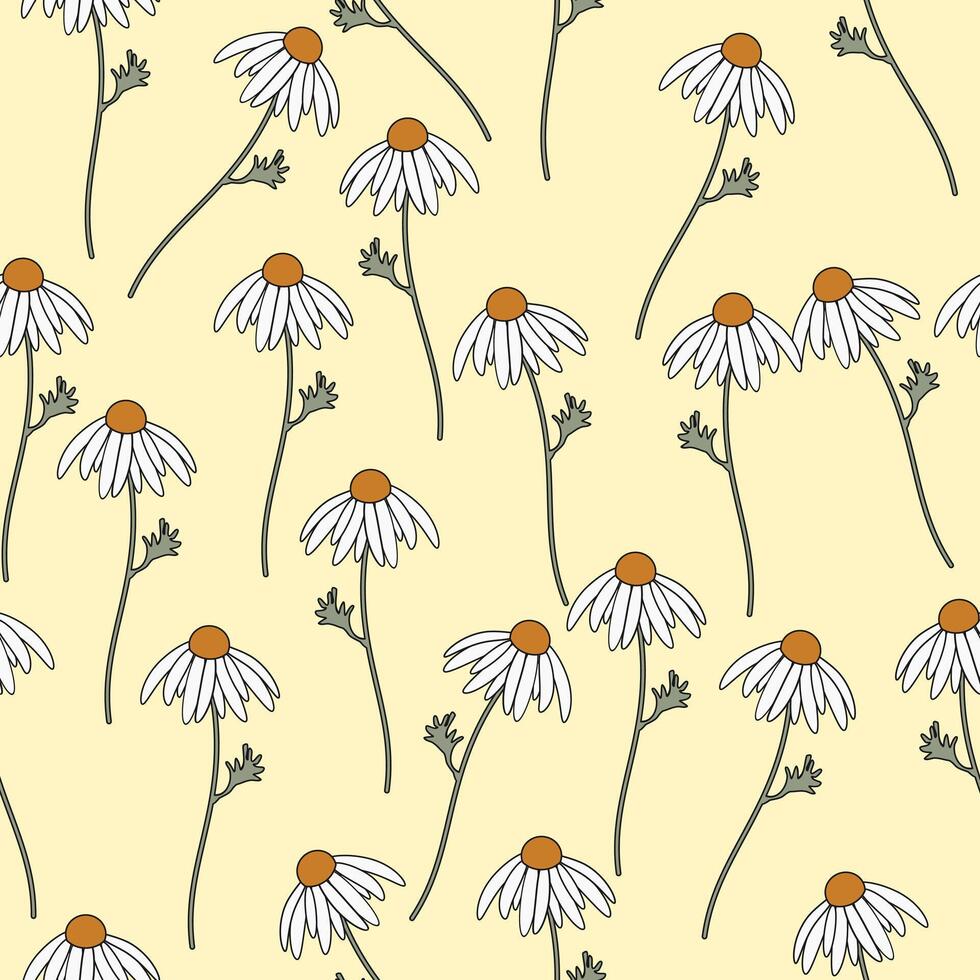 980x980 Beautiful daisy flower seamless pattern background