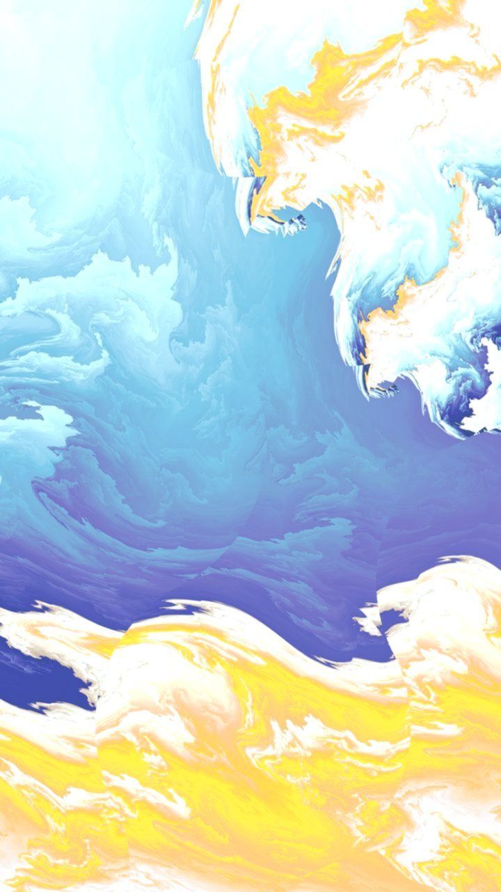 720x1280 White Yellow And Blue Wallpaper