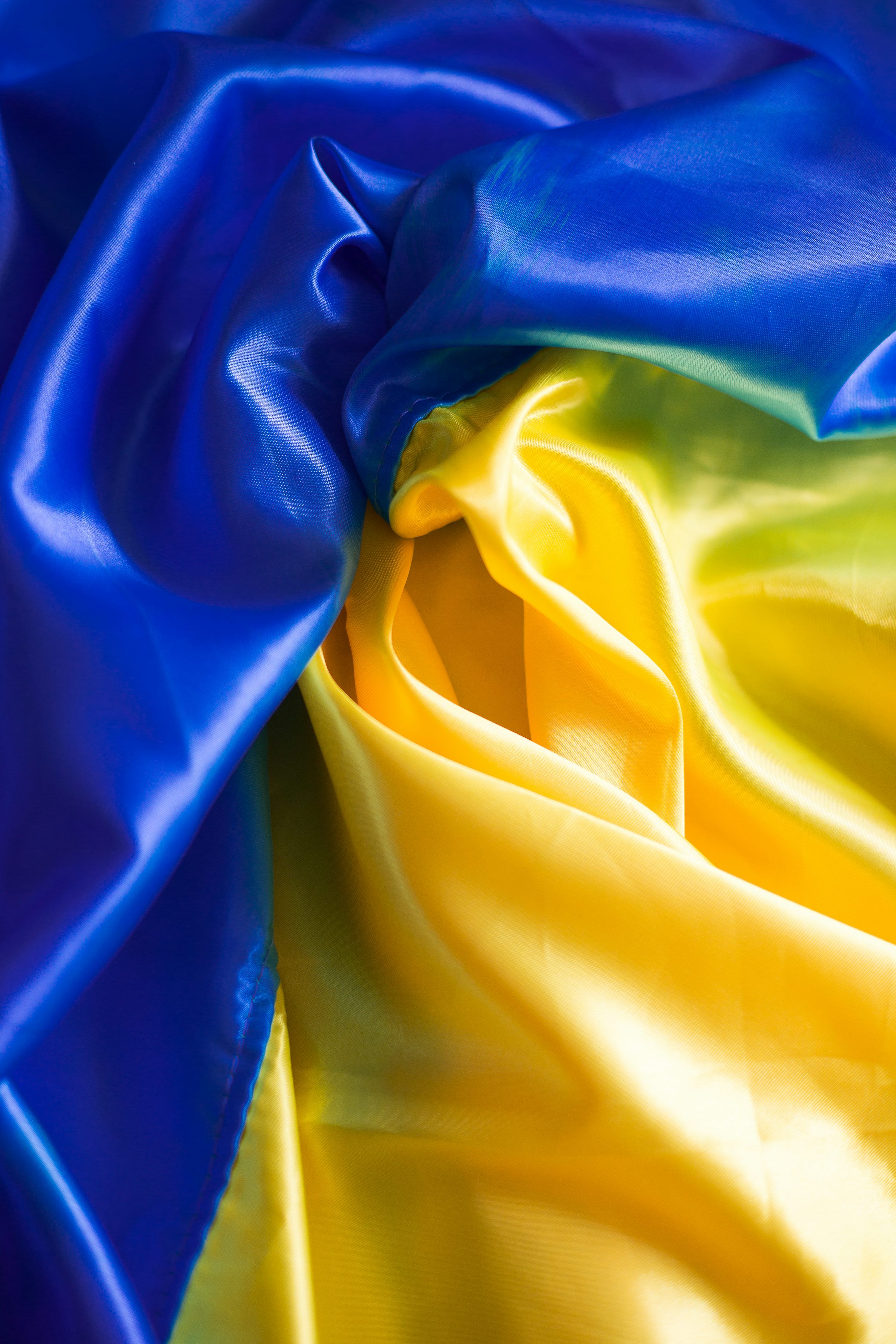 3000x4500 A blue and yellow fabric with a white background photo