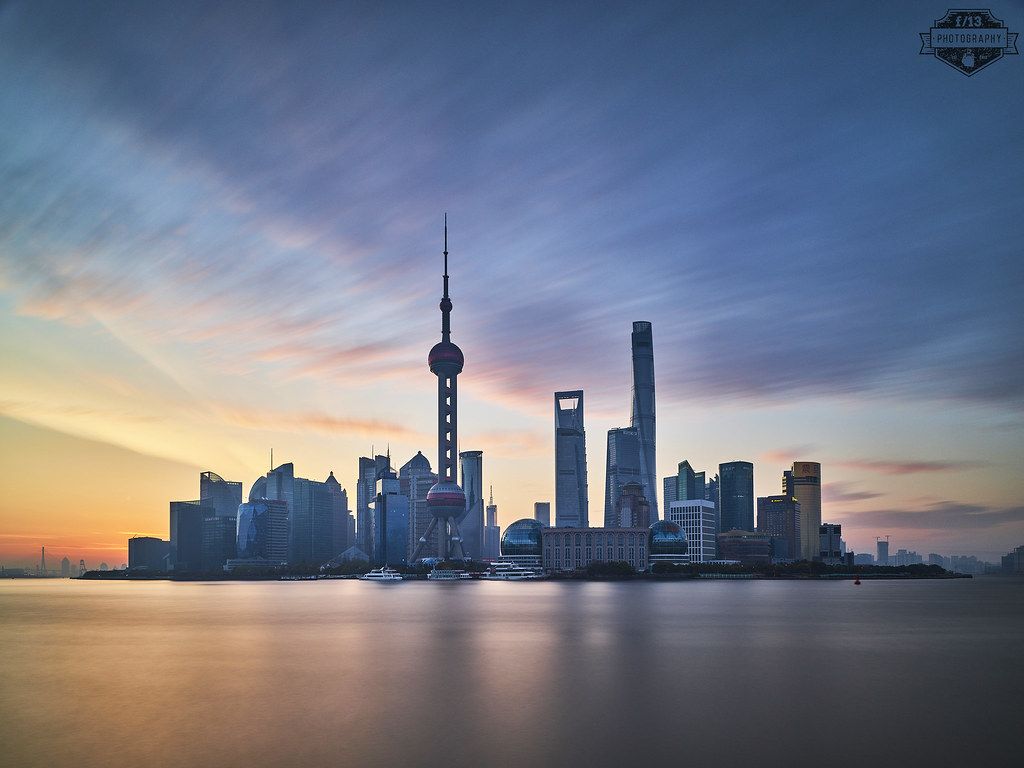 1024x768 Shanghai Bund Sunrise 0002 Mar 2017. Shot In Shanghai