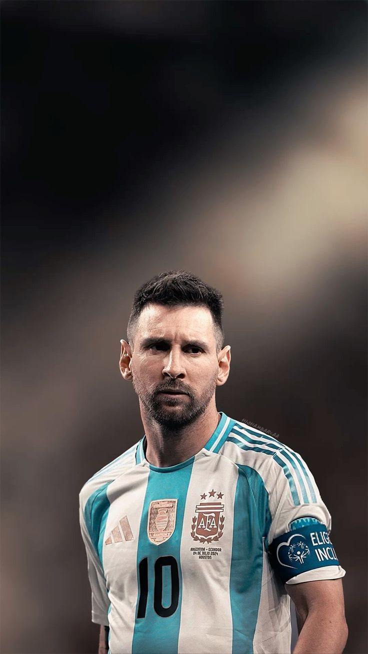 736x1308 4k Wallpaper Lionel Messi Argentina 2024