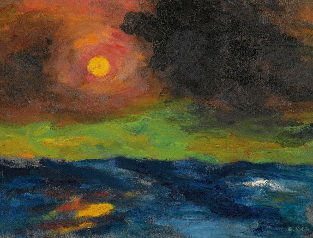1200x913 EMIL NOLDE Poster or Premium Rolled Canvas Print VEILED SUN