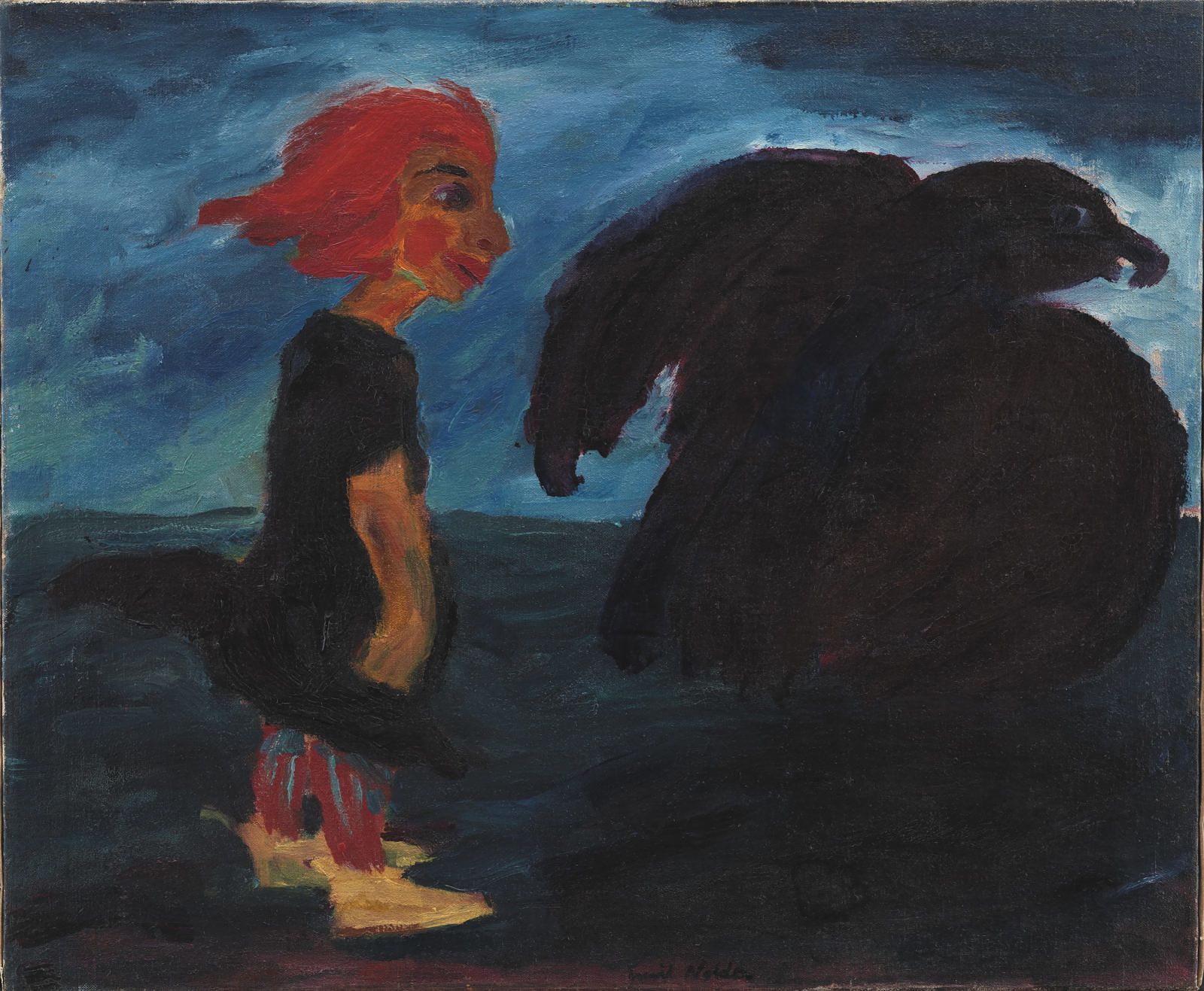 1600x1317 Child and Large Bird, 1912