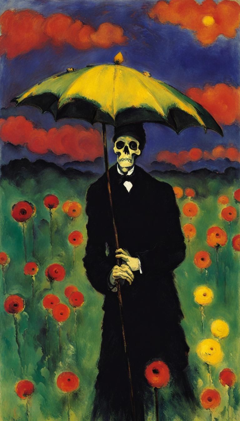 768x1344 Death by Emil Nolde in Expressionist Style
