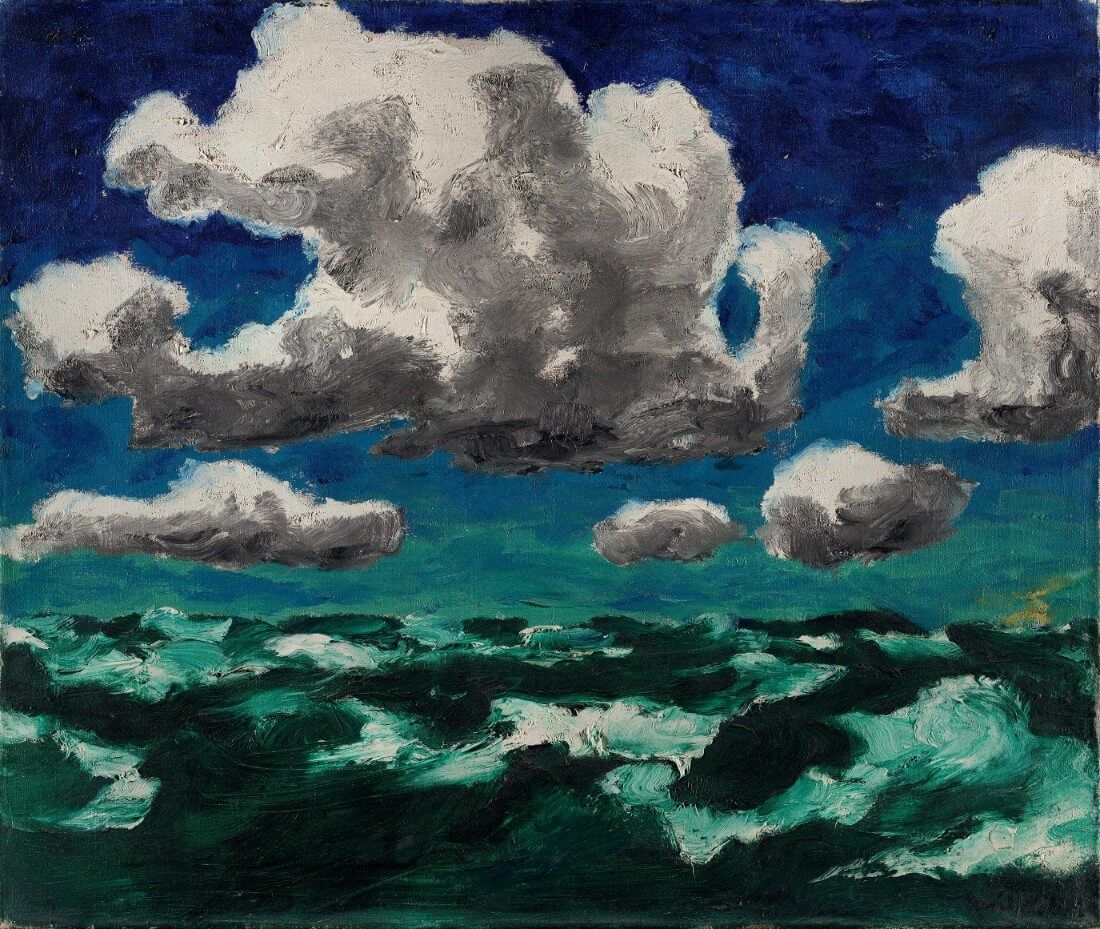 1100x929 Summer Clouds (Sommerwolken) by Emil Nolde. Buy Posters, Frames, Canvas & Digital Art Prints. Small, Compact, Medium and Large Variants