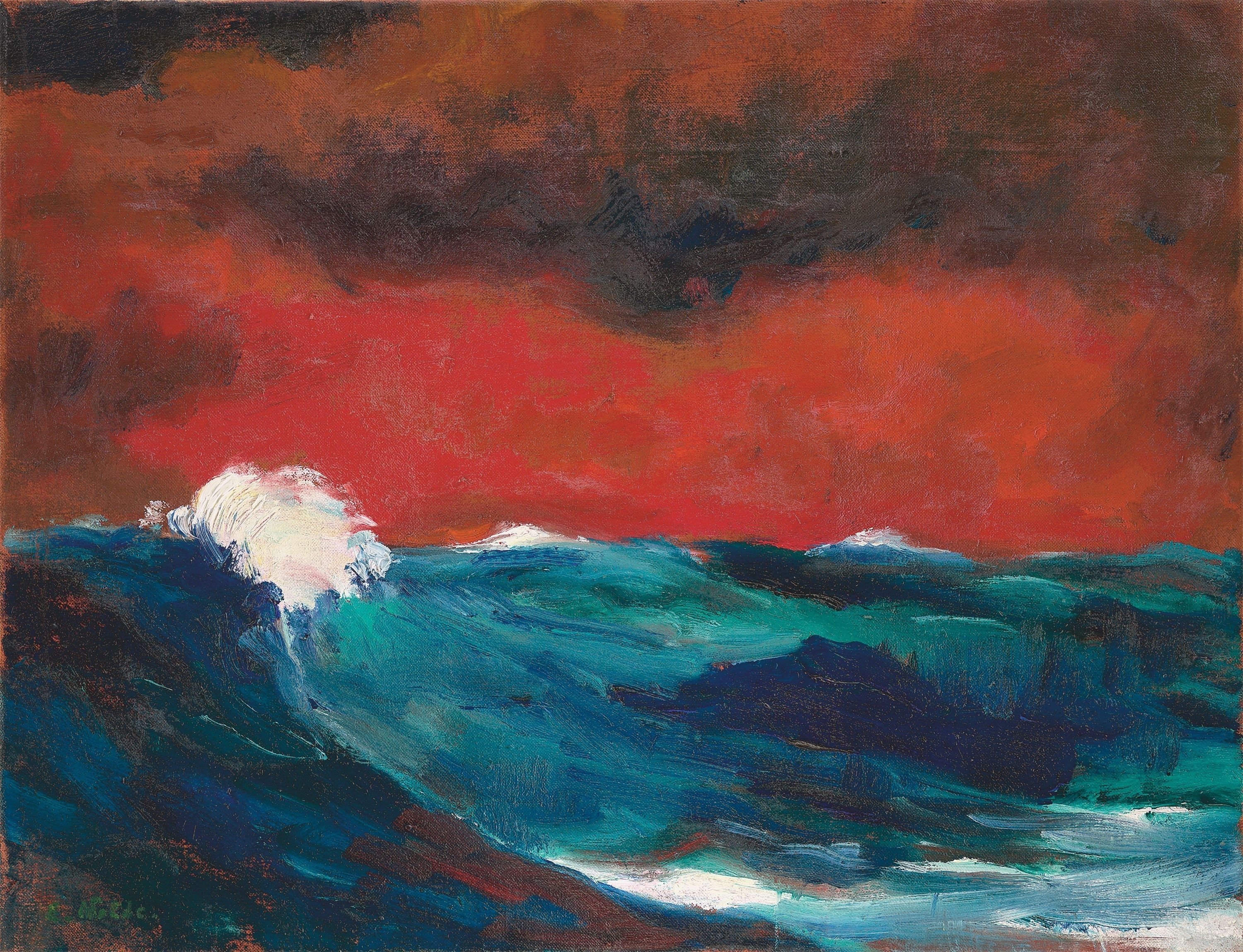 3000x2298 Emil Nolde. ”Meer (I)”. (1947)