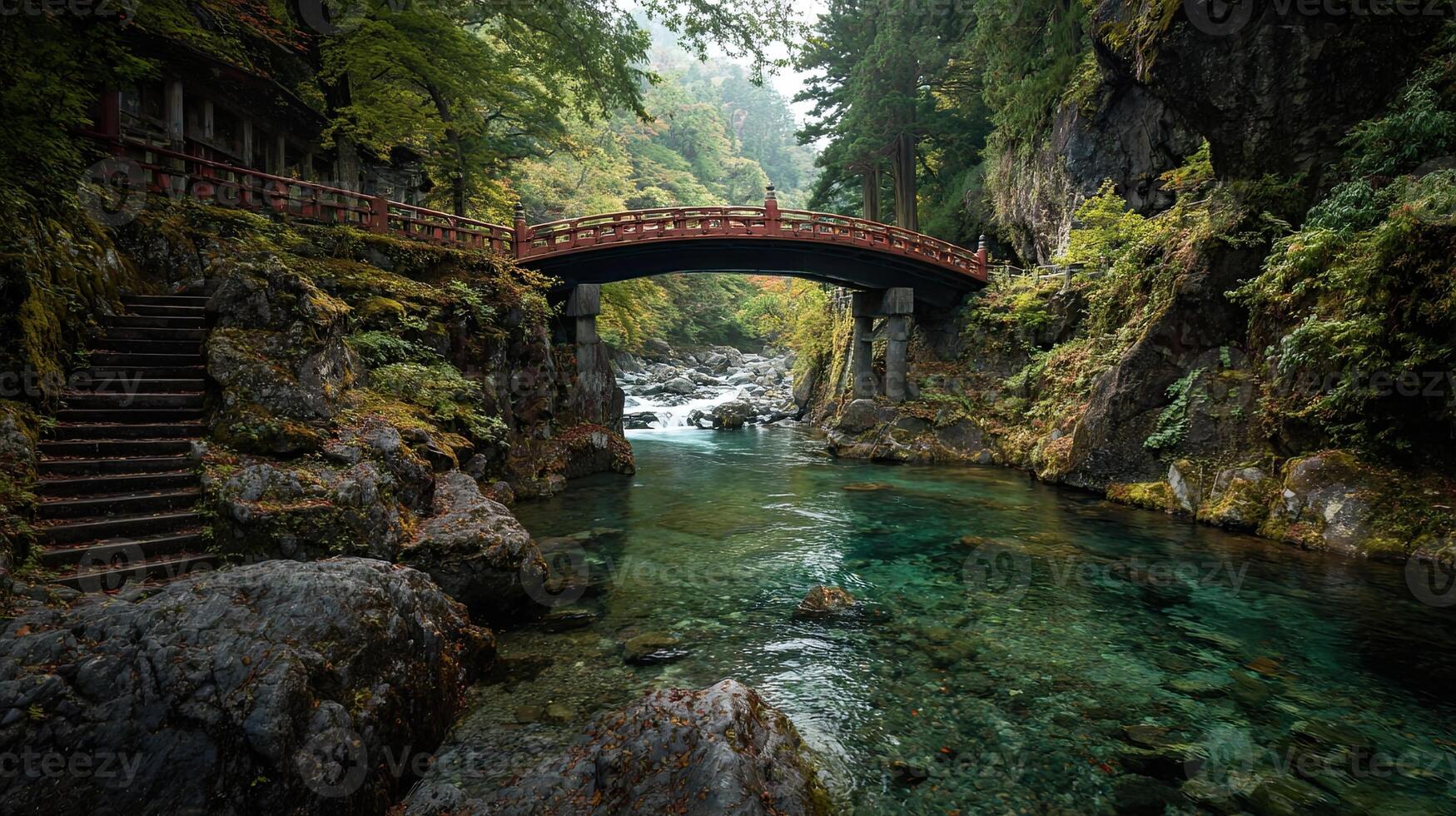1749x980 Landscape Japan nikko shrine forest valley calm lake water japanese autumn