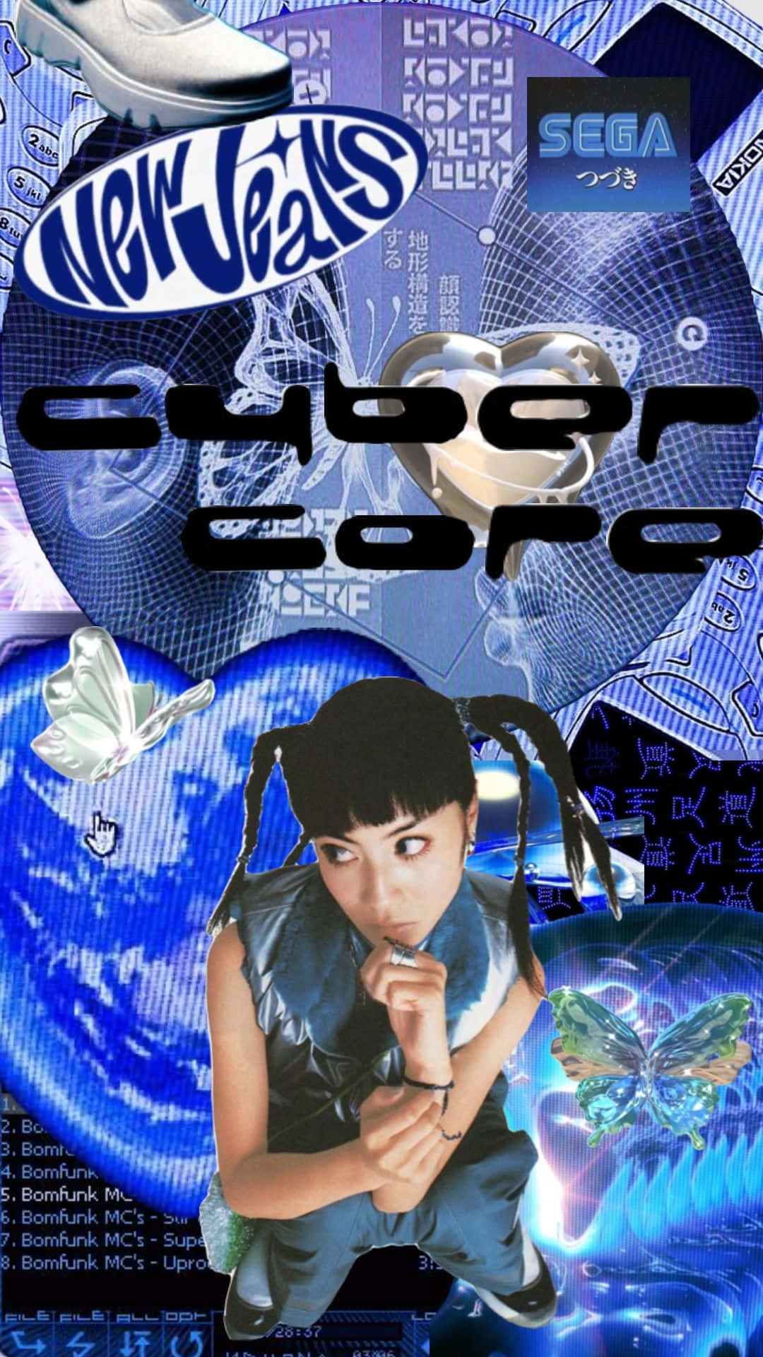 1080x1920 Download Cybercore Y2 K Aesthetic Collage Wallpaper