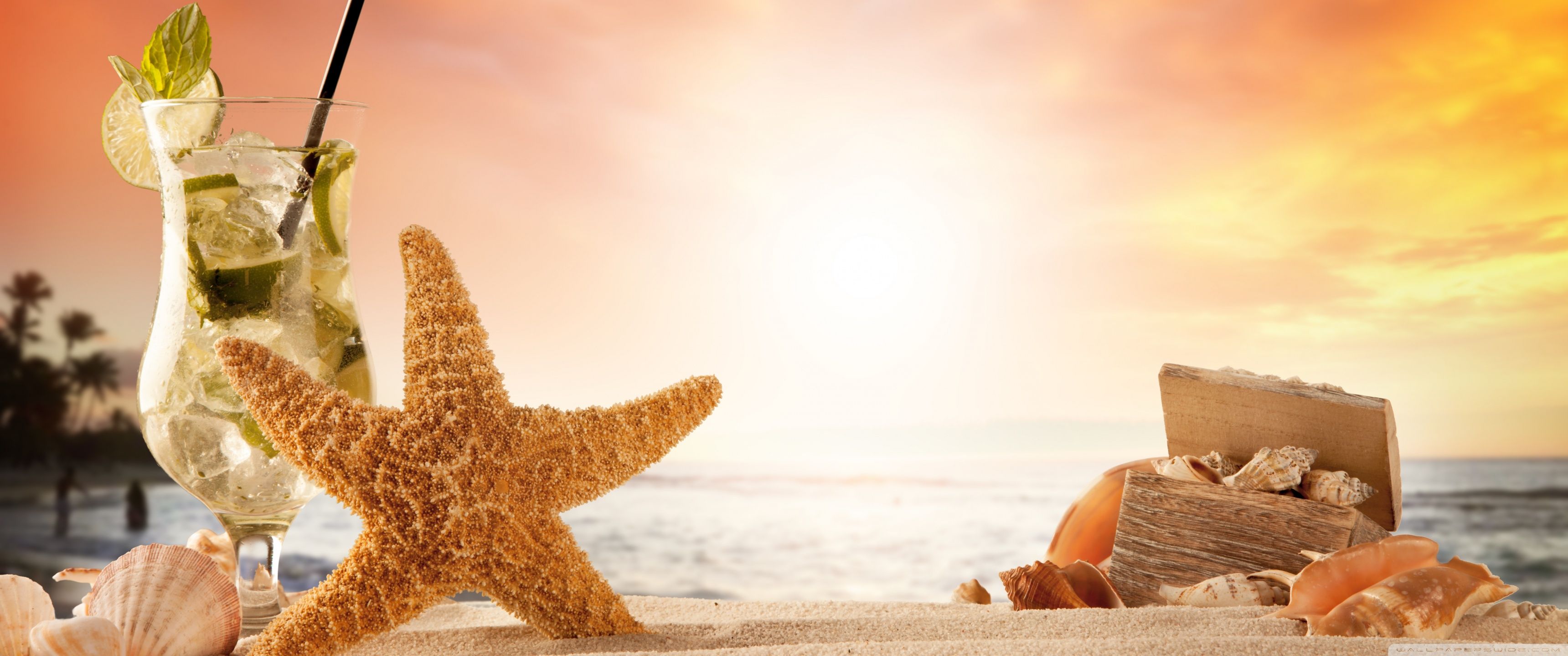 3440x1440 Welcome Summer, Sea and Beach 4K UHD Wallpaper for UltraHD Desktop and TV : Widescreen and UltraWide Display : Dual Monitor : Smartphone and Tablet Devices