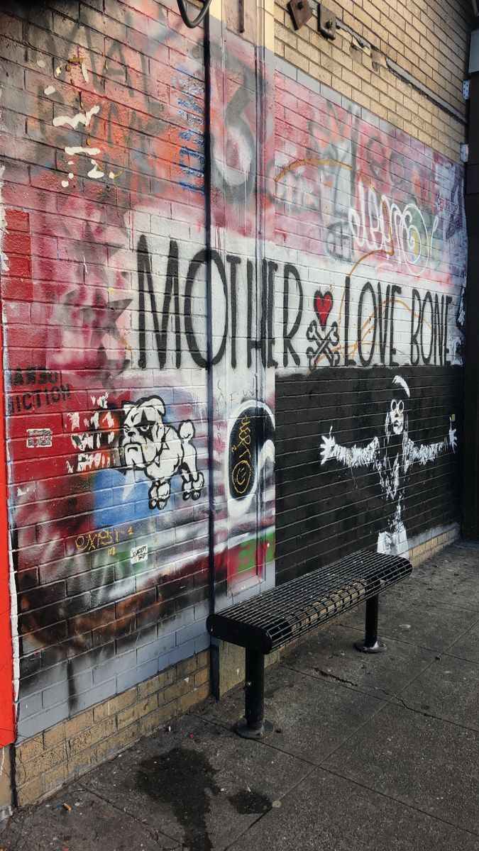 675x1200 Mother Love Bone Mural at Easy Street Records, Seattle. Mother love bone tattoo, Mother love bone logo, Mother love bone wallpaper