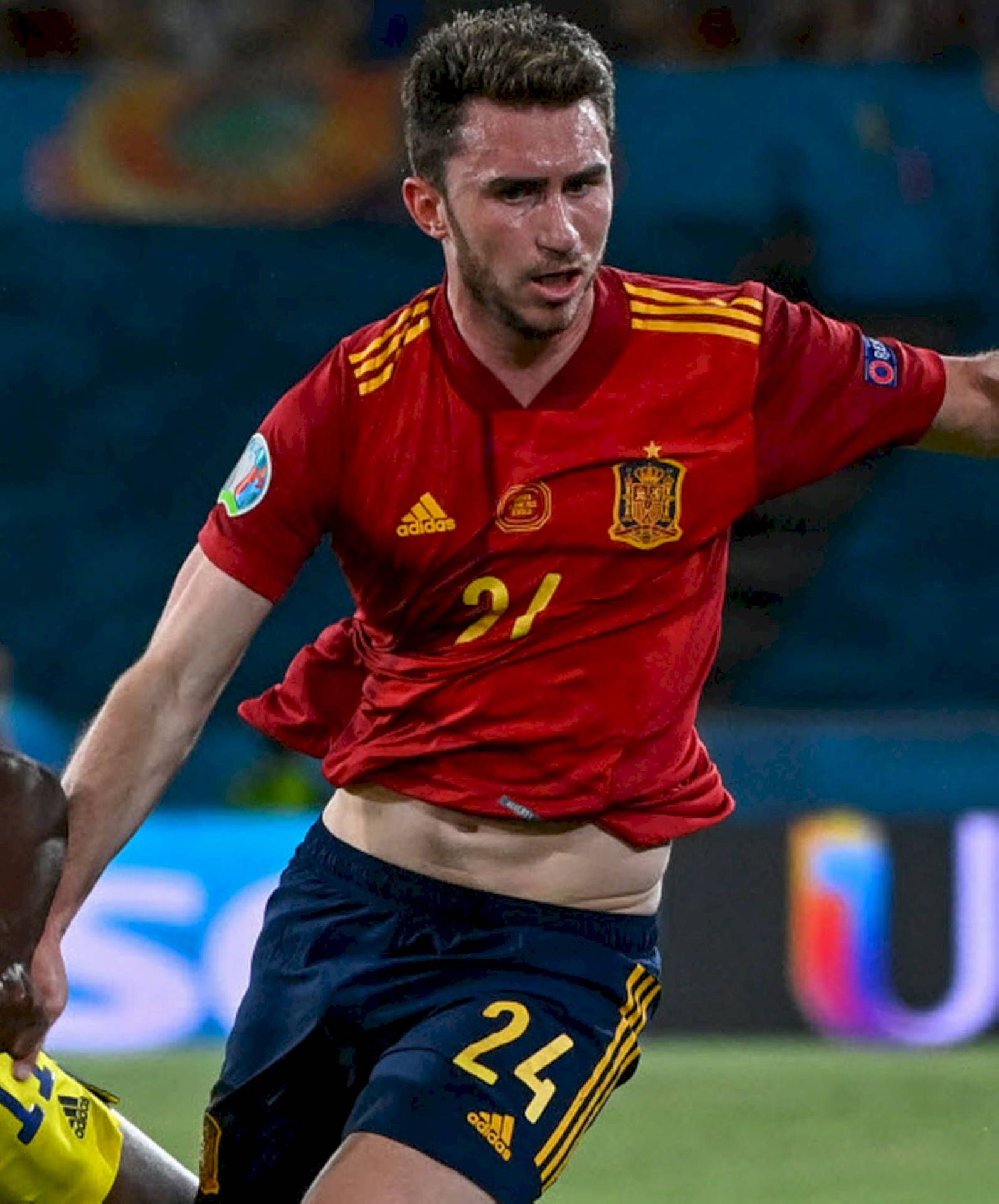 1593x1920 Download Aymeric Laporte In Action Wallpaper