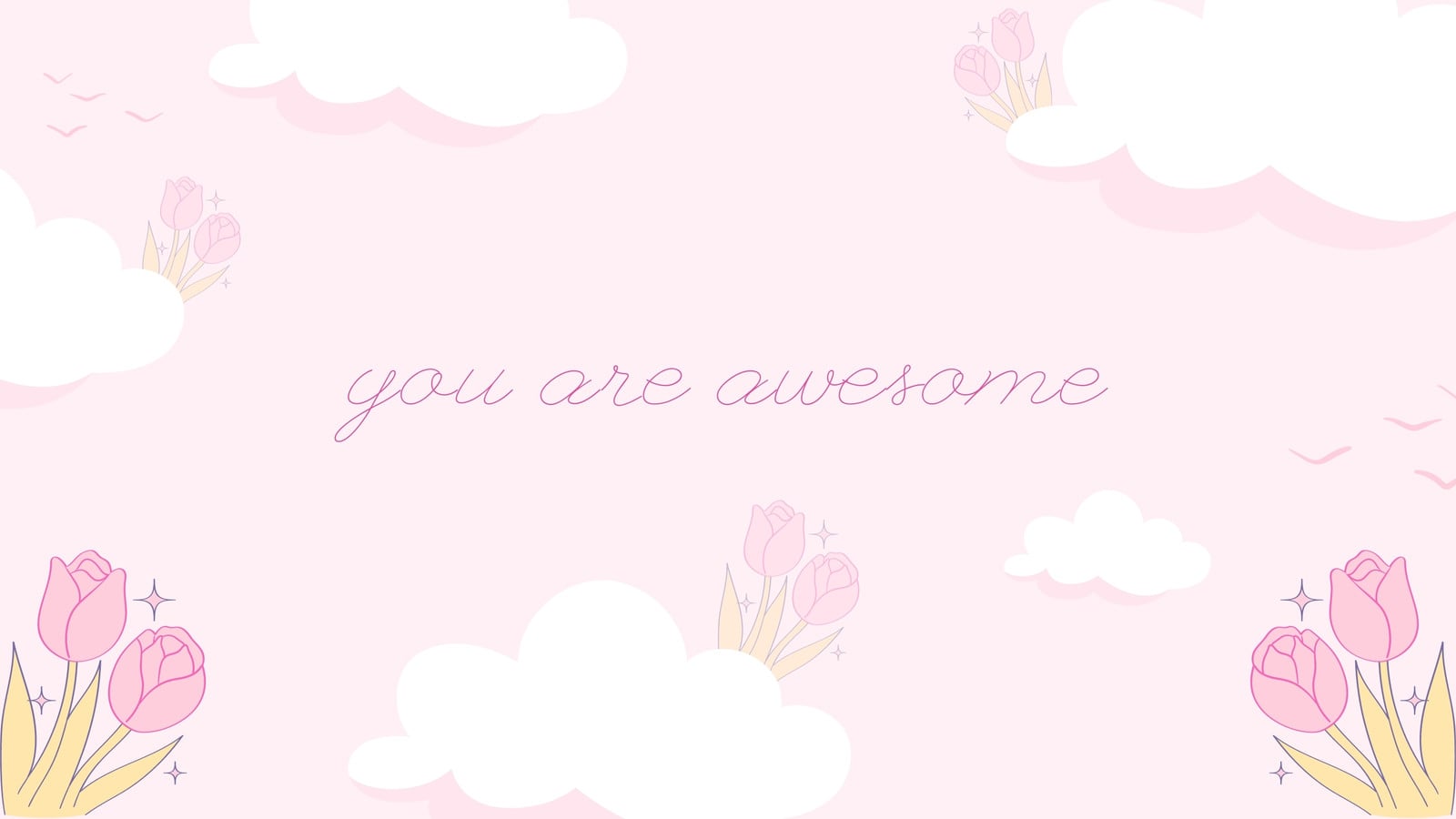 1600x900 Free and customizable cute pink wallpaper templates