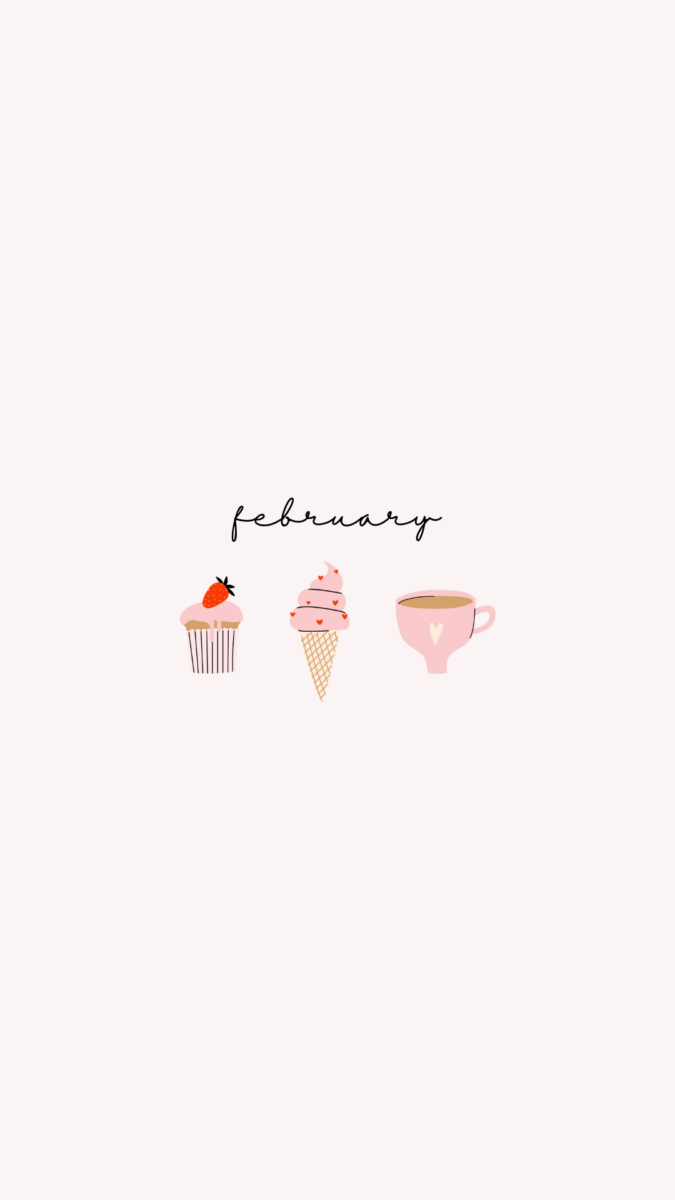 675x1200 Free February Valentine's Tech Background