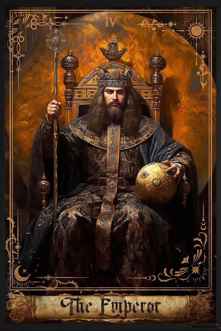 736x1104 The Emperor Tarot Card Poster Art Tarots Cards Major Arcana Print the Emperor Wall Art Tarot Cards Gift Wall Hanger Birthday Present for Him