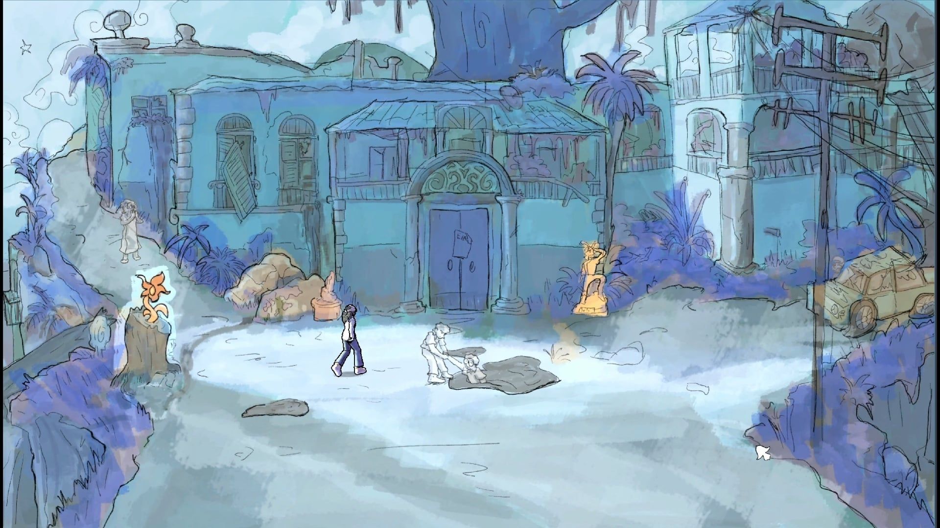 1920x1080 I've been making a Chants of Sennaar inspired detective game about piecing together a town's history. Today I finally released my first playtest on Steam!