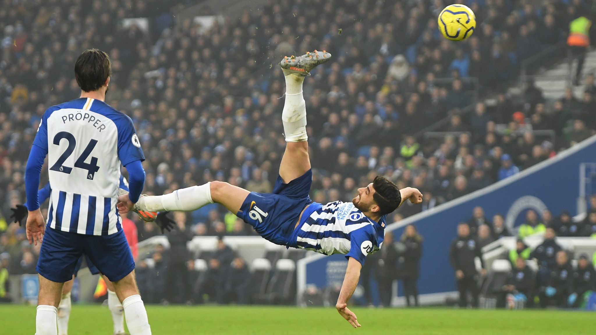 2048x1152 Brighton 1 1 Chelsea: Alireza Jahanbakhsh Overhead Kick Denies Blues