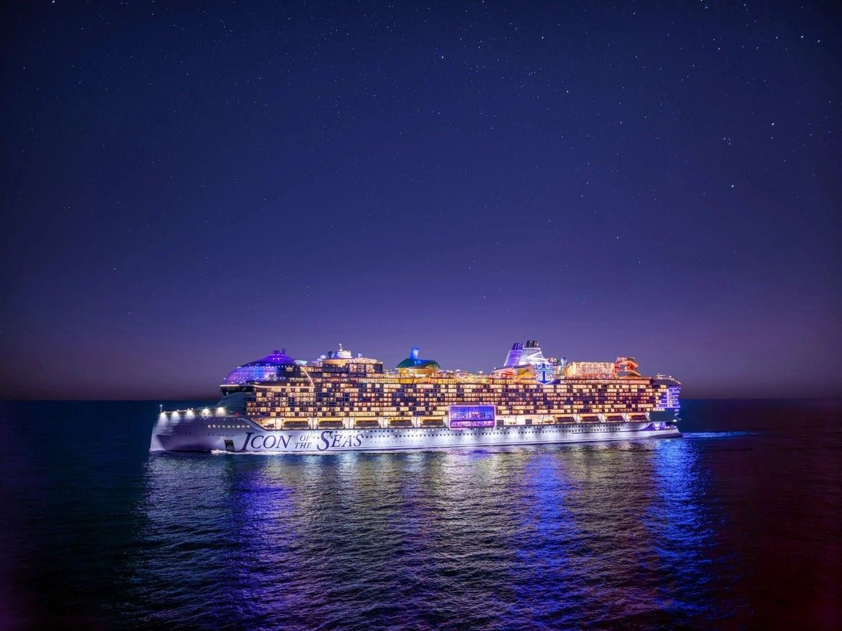 1200x899 Royal Caribbean Icon of the Seas (Side Night) POSTER 24 X 36 Inches Nice!