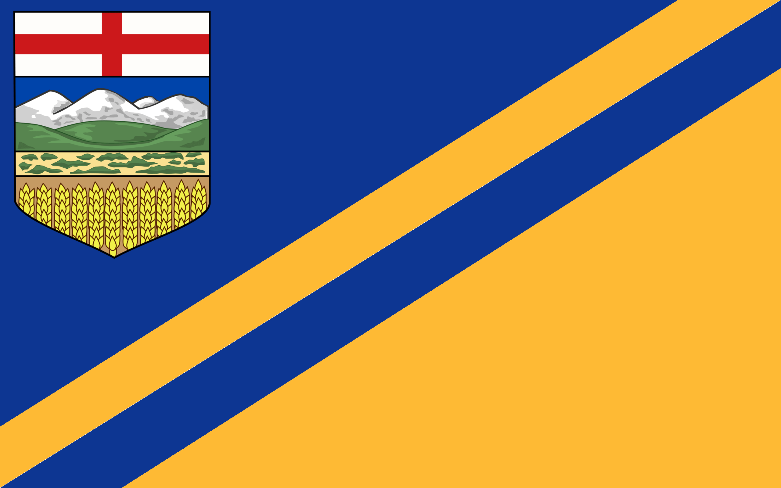 2560x1600 I hate how lazy the flag of Alberta looks, so I redesigned it