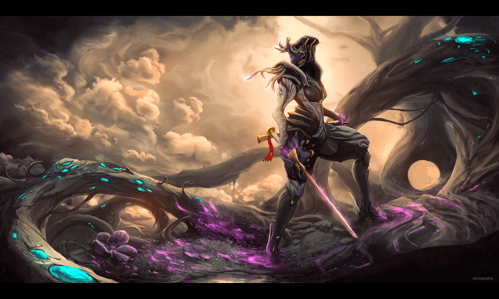 1600x960 Reclamation (Saryn Prime fan art)