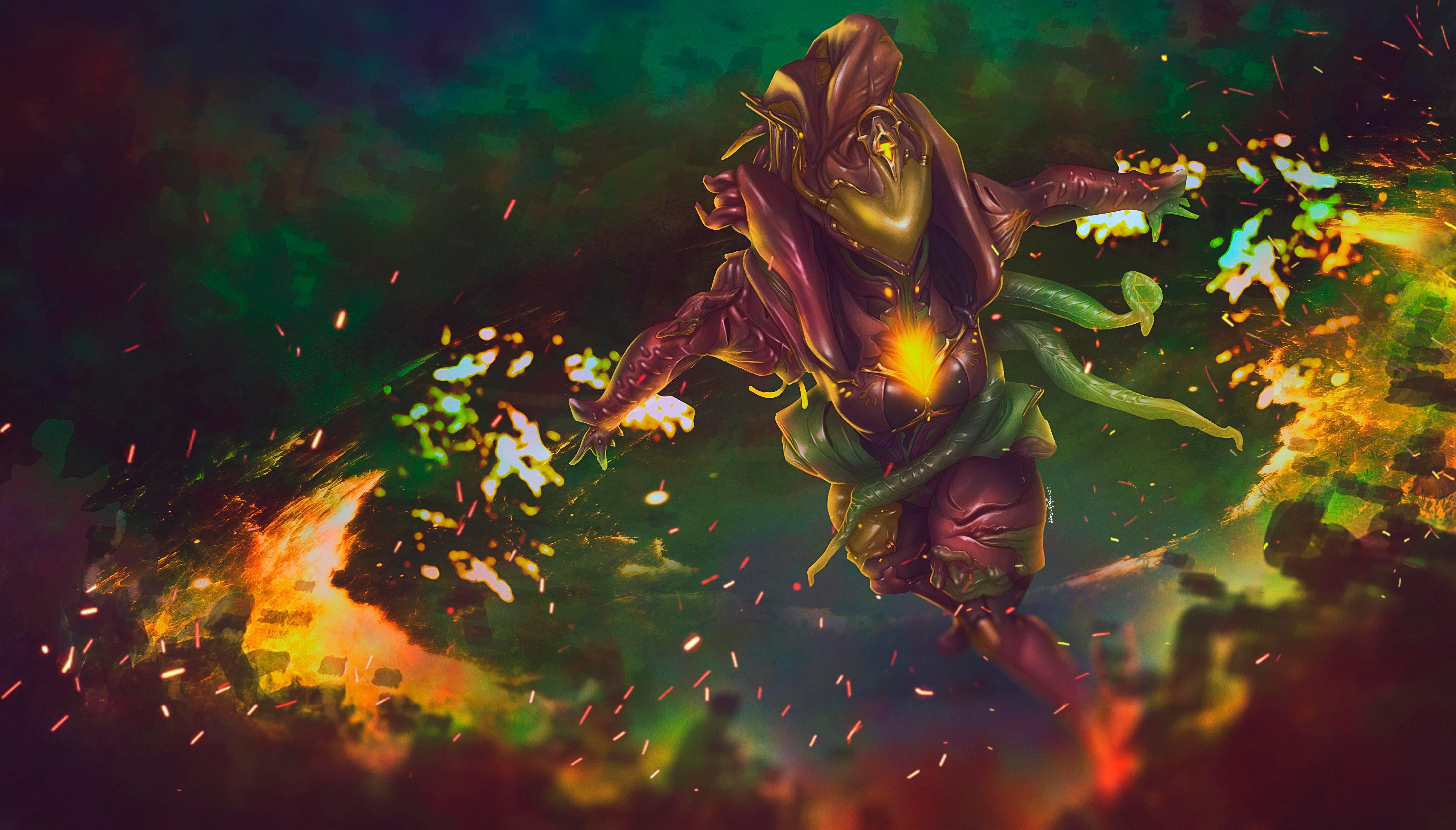 4387x2500 Saryn Prime / Warframe Fanart