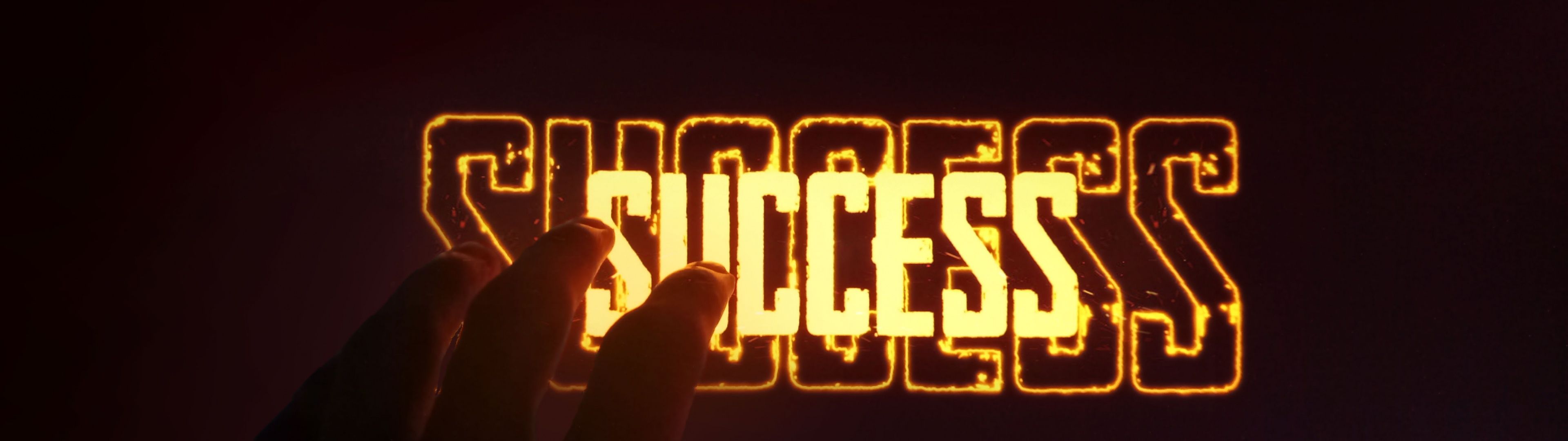 3840x1080 Success Wallpaper 4K, Inspirational quotes, Hand