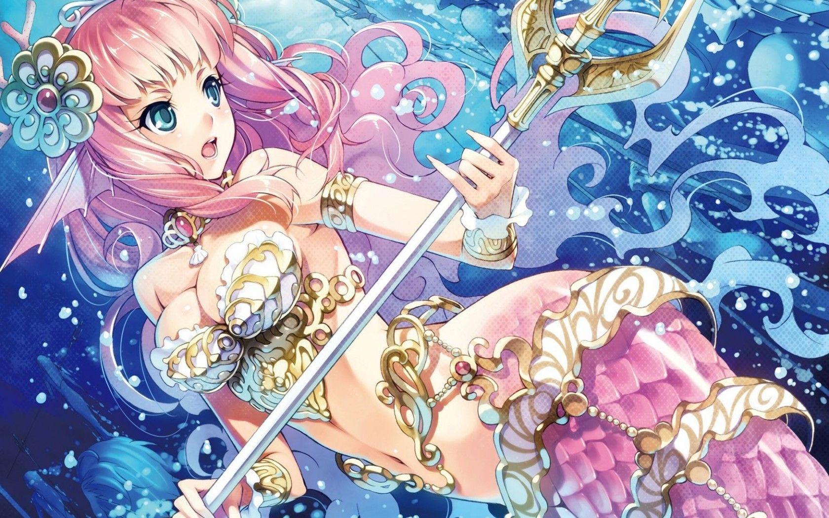 1680x1050 Pink Mermaid HD desktop wallpaper : Widescreen : High Definition