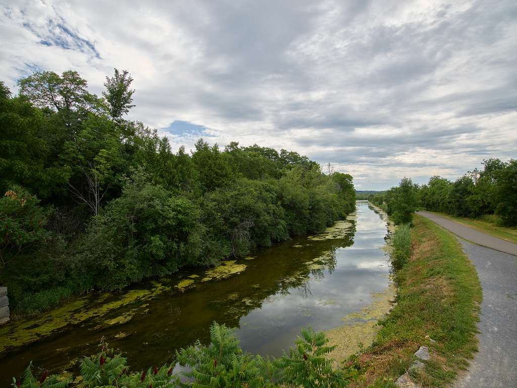 1024x768 A portion of the canal and towpath at the Old Erie Canal