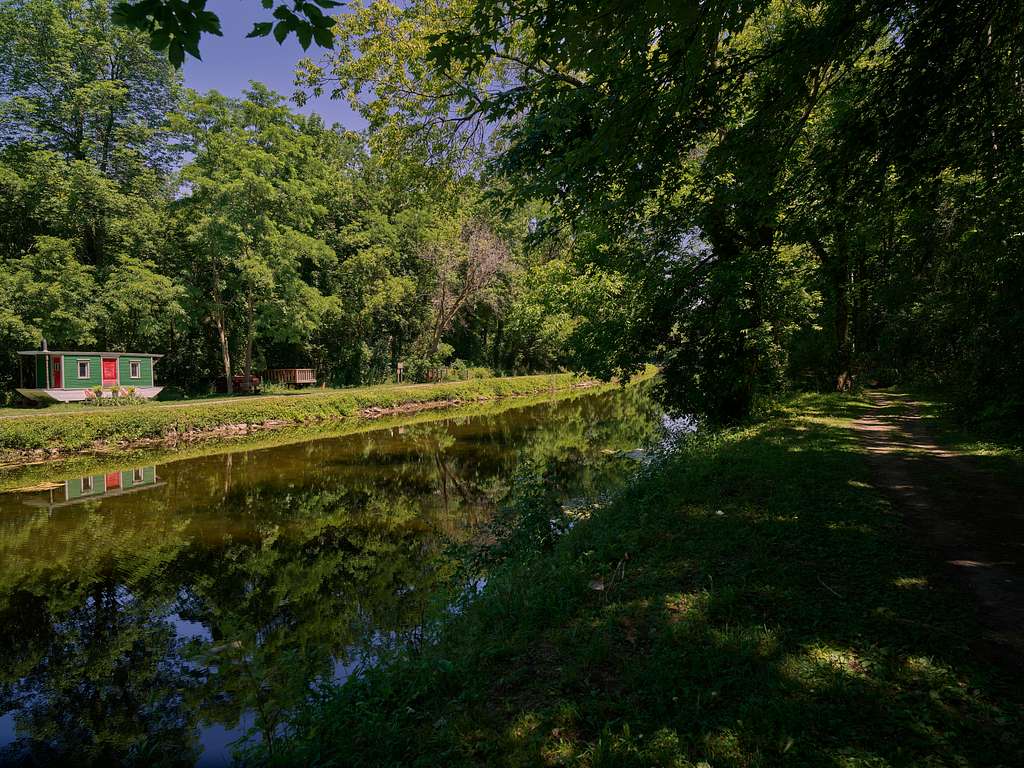 1024x768 Scene at the Camillus Erie Canal Park in Camillus, New York, which encompasses the first enlargement of the Erie Canal at its midpoint Domain Media Search Engine Public
