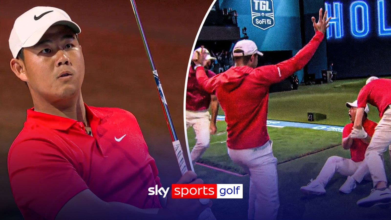 1600x900 Jupiter Links’ Tom Kim Delivered A Hole In One On The 14th At The SoFi Centre, Sending His Team Into A Frenzy And Jupiter Links Into The Playoffs Of The SoFi Cup