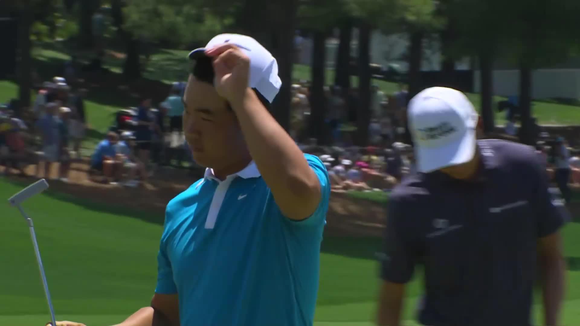 1920x1080 Tom Kim 5th Shot on No. 18 Hole PGA Championship Round 4