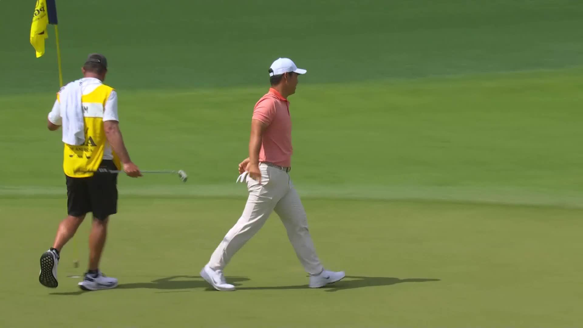 1920x1080 Tom Kim 5th Shot on No. 7 Hole PGA Championship Round 1