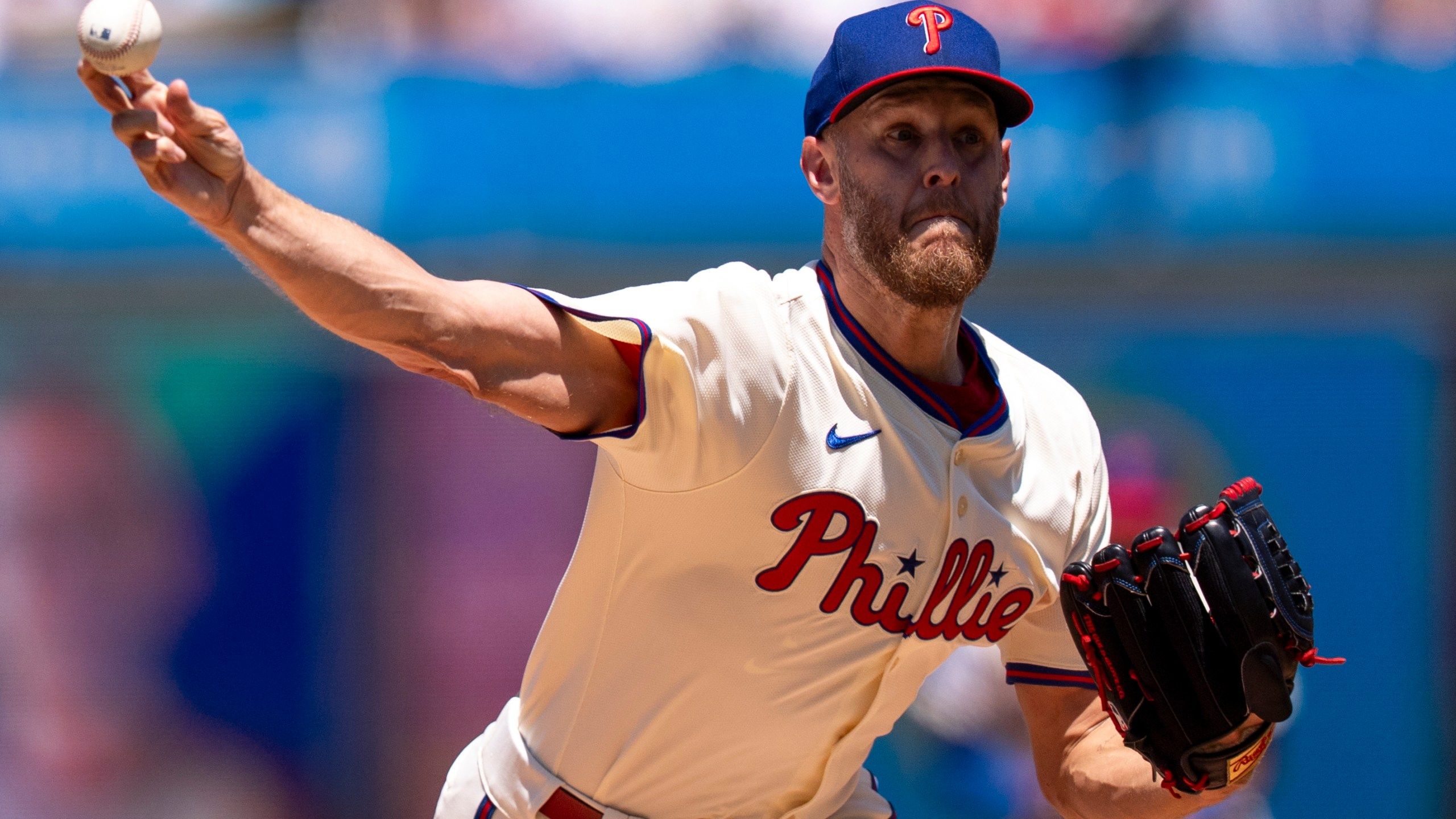 2560x1440 Phillies' Zack Wheeler Throws 1 Hitter For His First Complete Game Since 2021