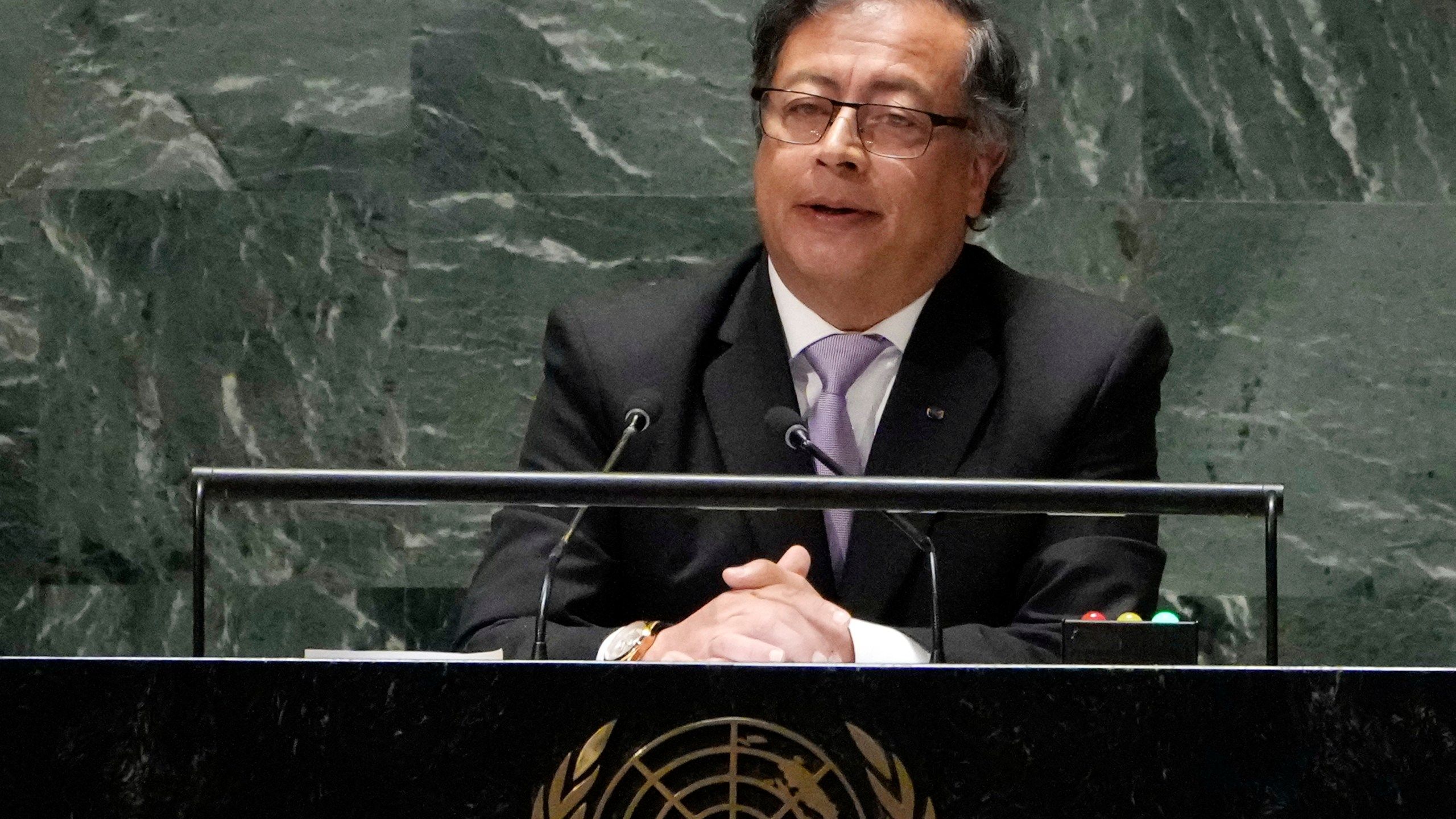 2560x1440 Colombia's presidential office manipulates video of President Petro at UN to hype applause