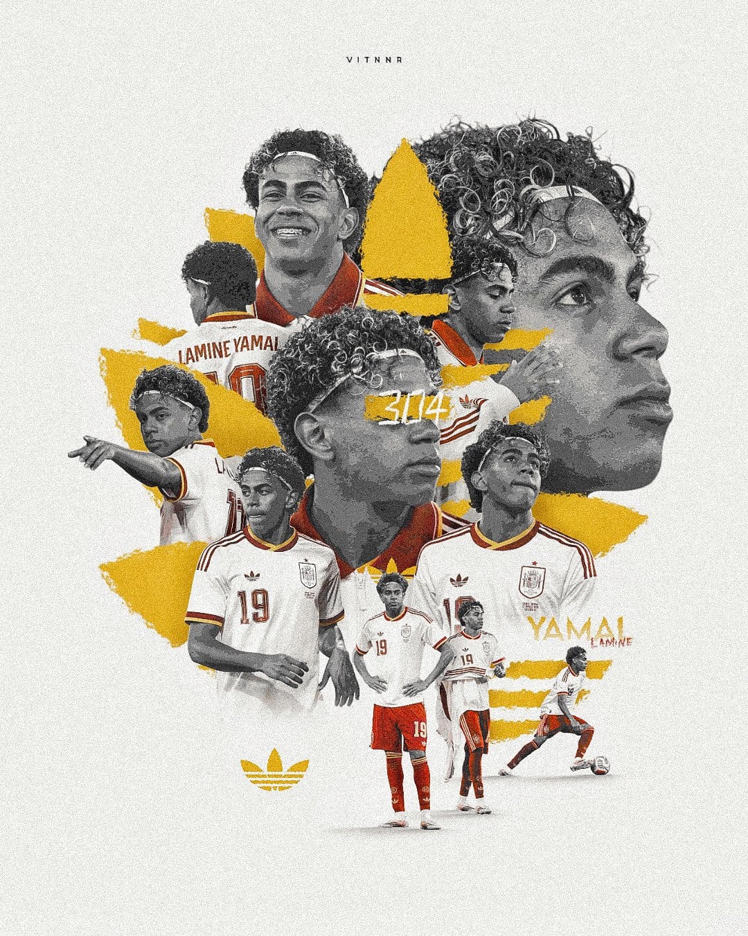 1080x1350 Lamine Yamal 2026 Spain Away Jersey Collage Illustration