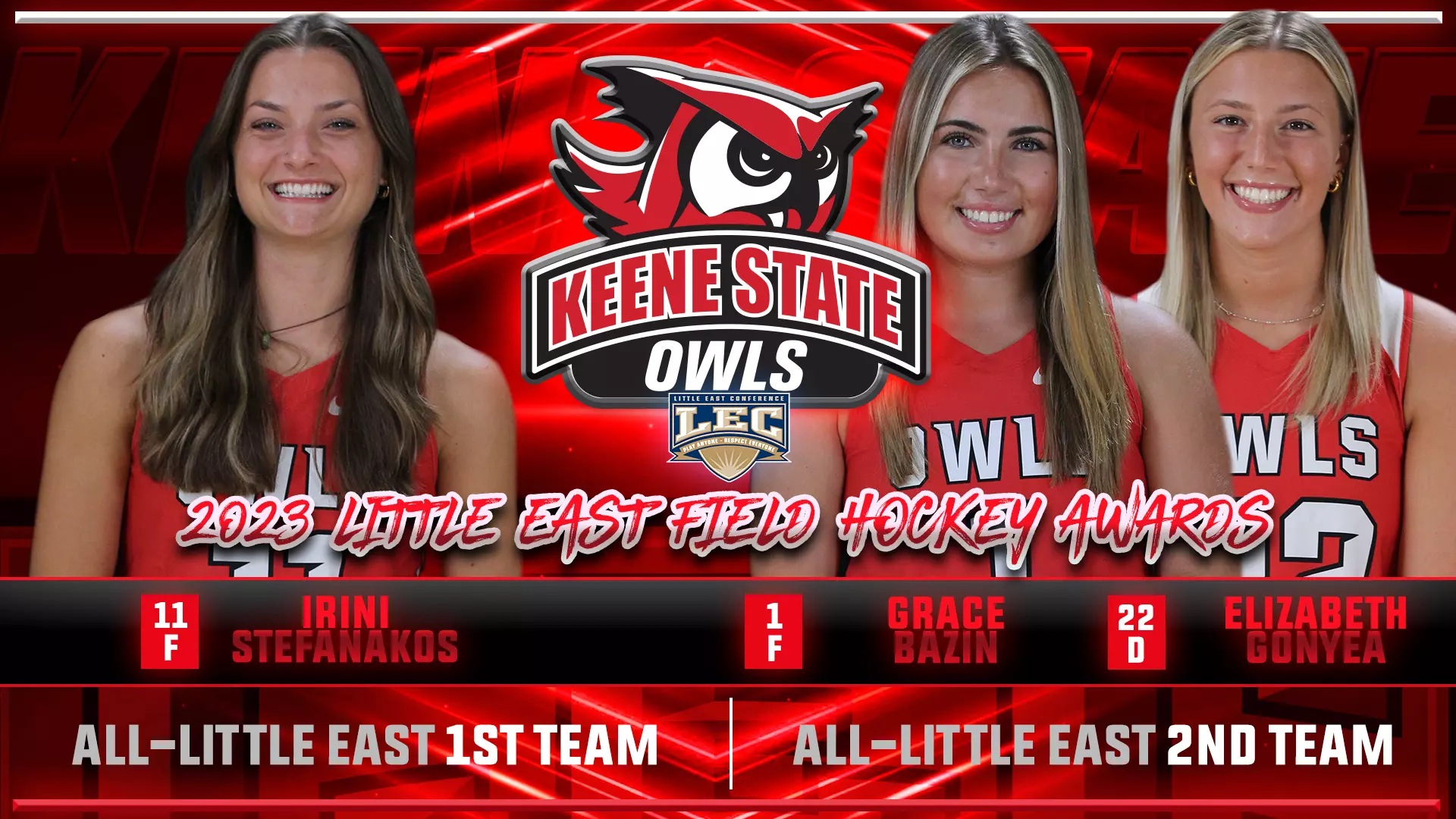 1920x1080 Field Hockey Earns Three All LEC Honors State College