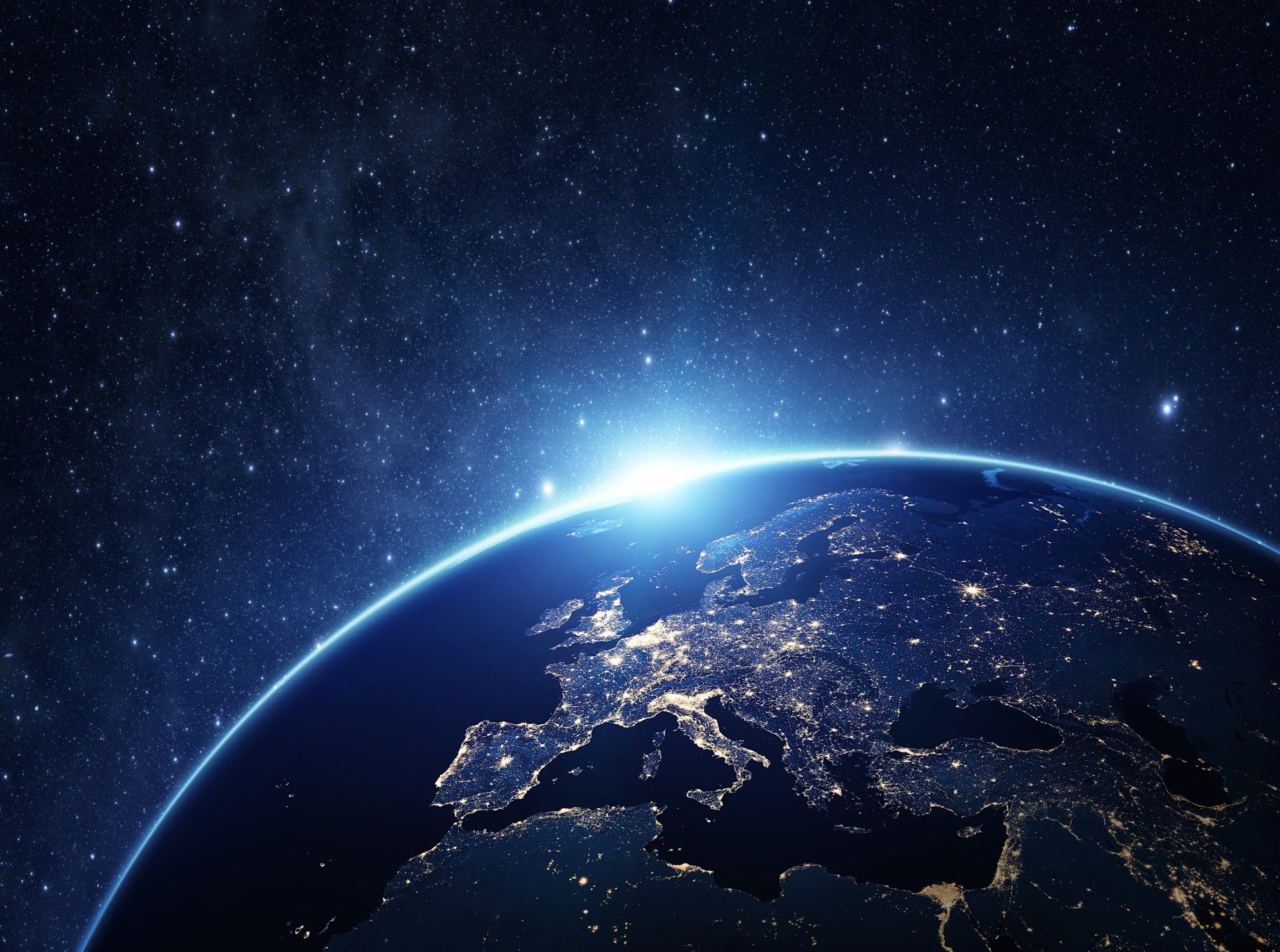 1920x1429 Europe at Dawn Ultra HD Earth From Space Wallpaperx4800