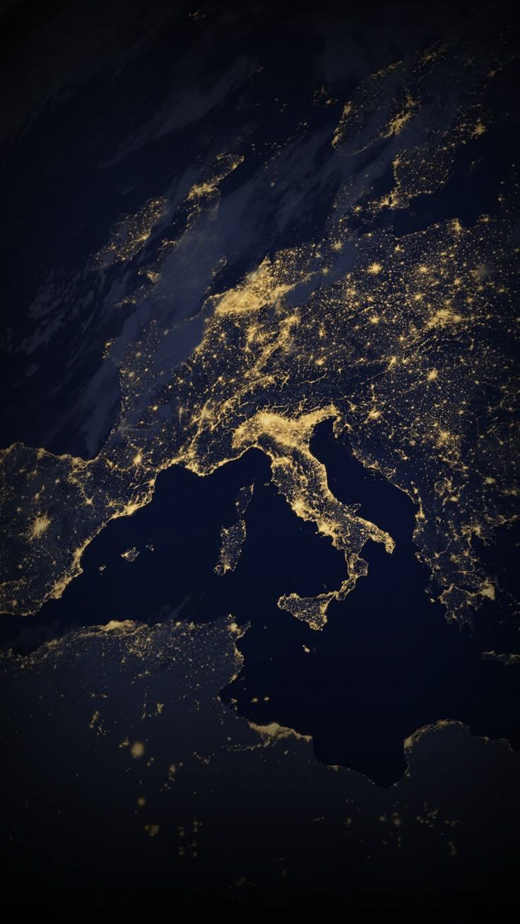 736x1308 iPhone Wallpaper HD City Lights of Europe