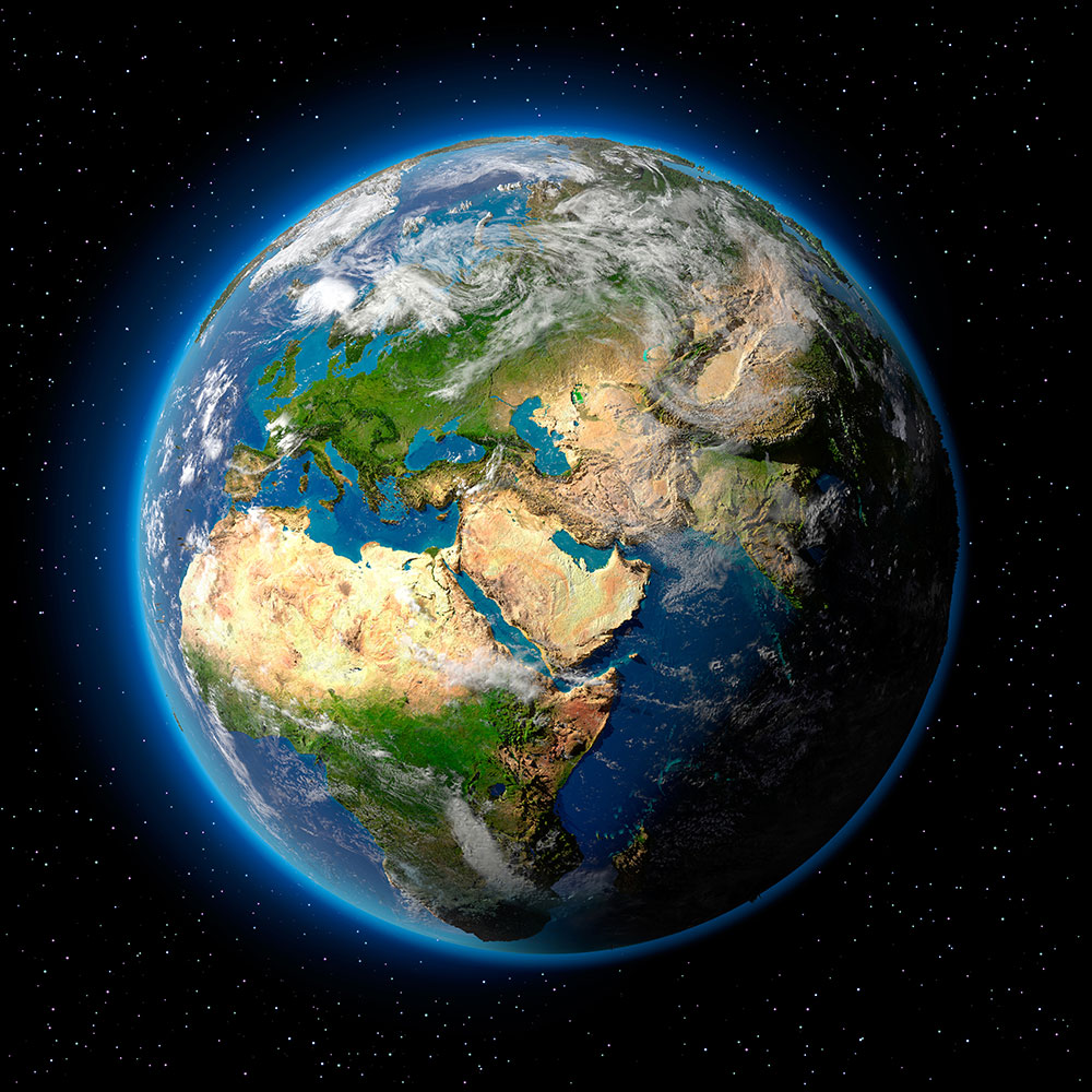 1000x1000 Wall Mural Photo Wallpaper The Earth As A Planet
